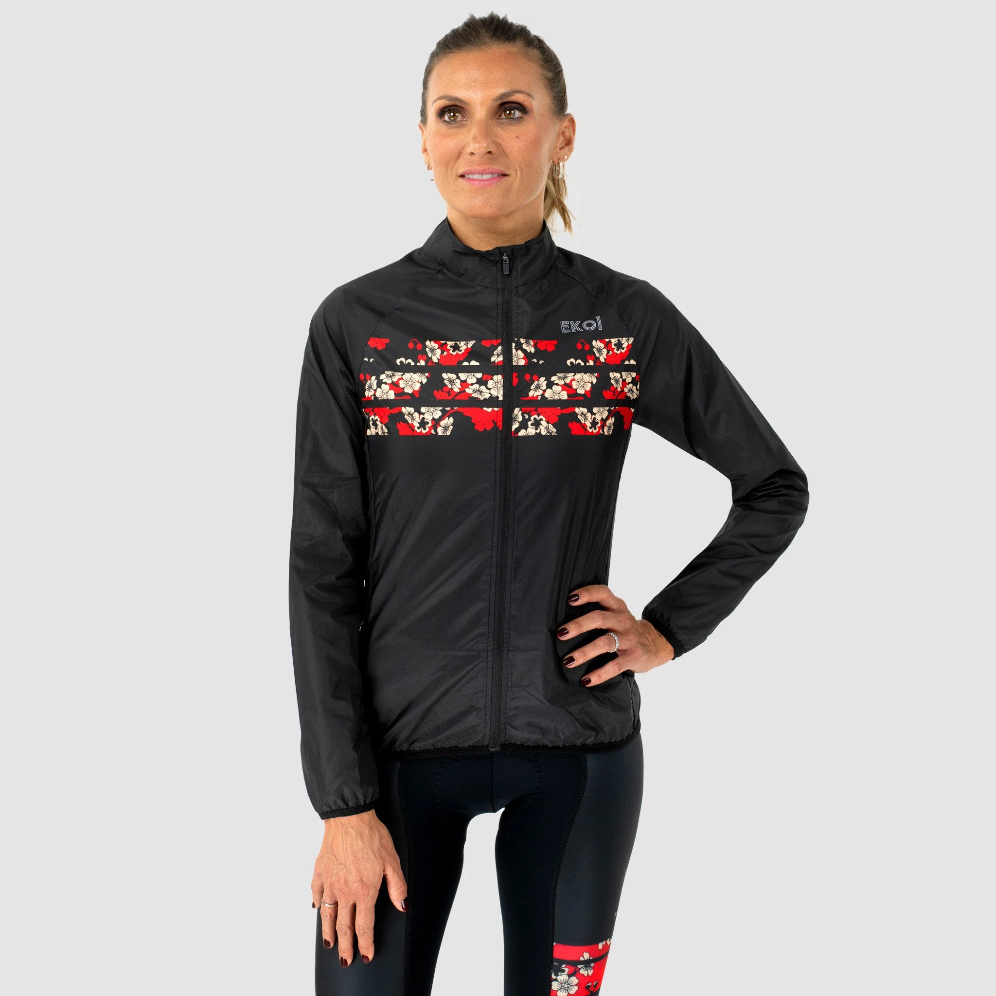 Nathalie Simon Black windproof jacket by EKOÏ