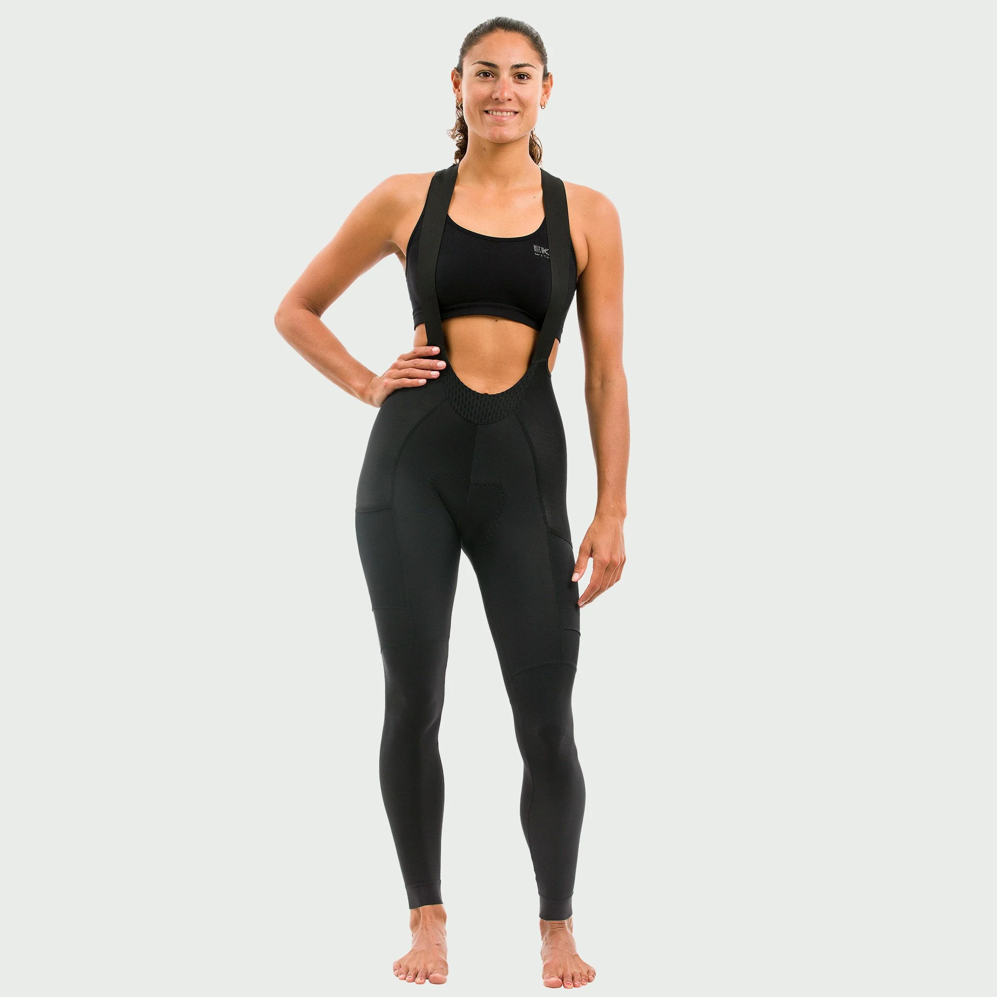 EKOI GRAVEL women's black bib tights