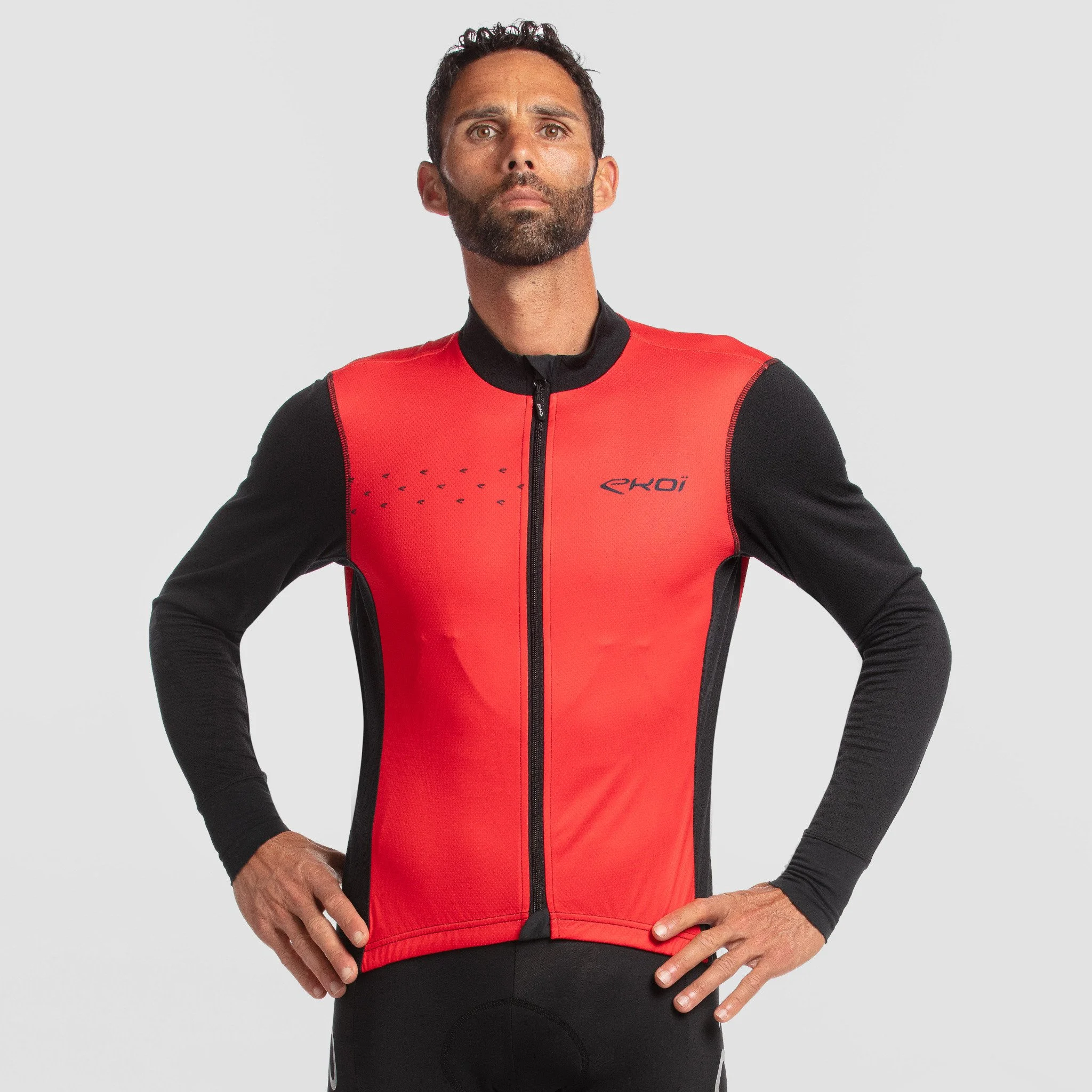 LONG SLEEVES JERSEY EKOI STRADA ESSENTIEL RED