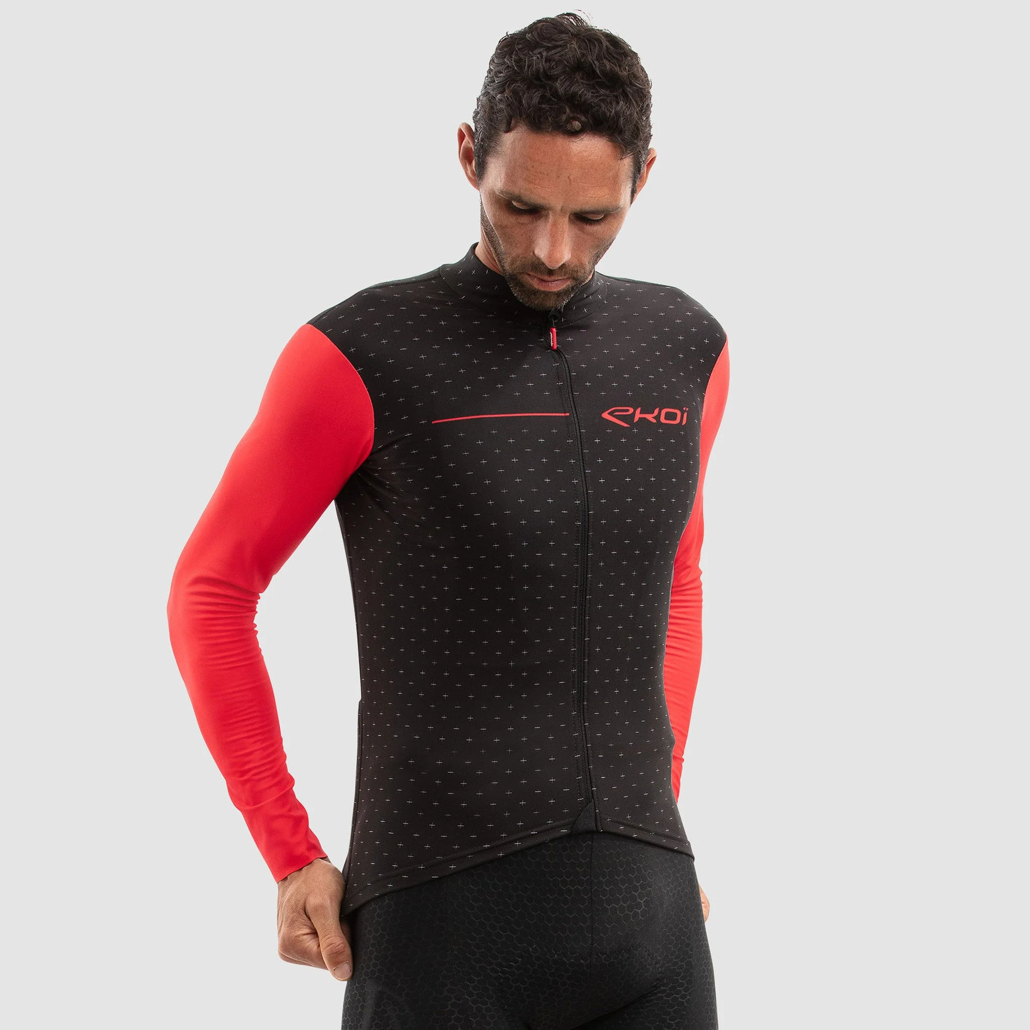 EKOI CROSS ROAD Red LS jersey