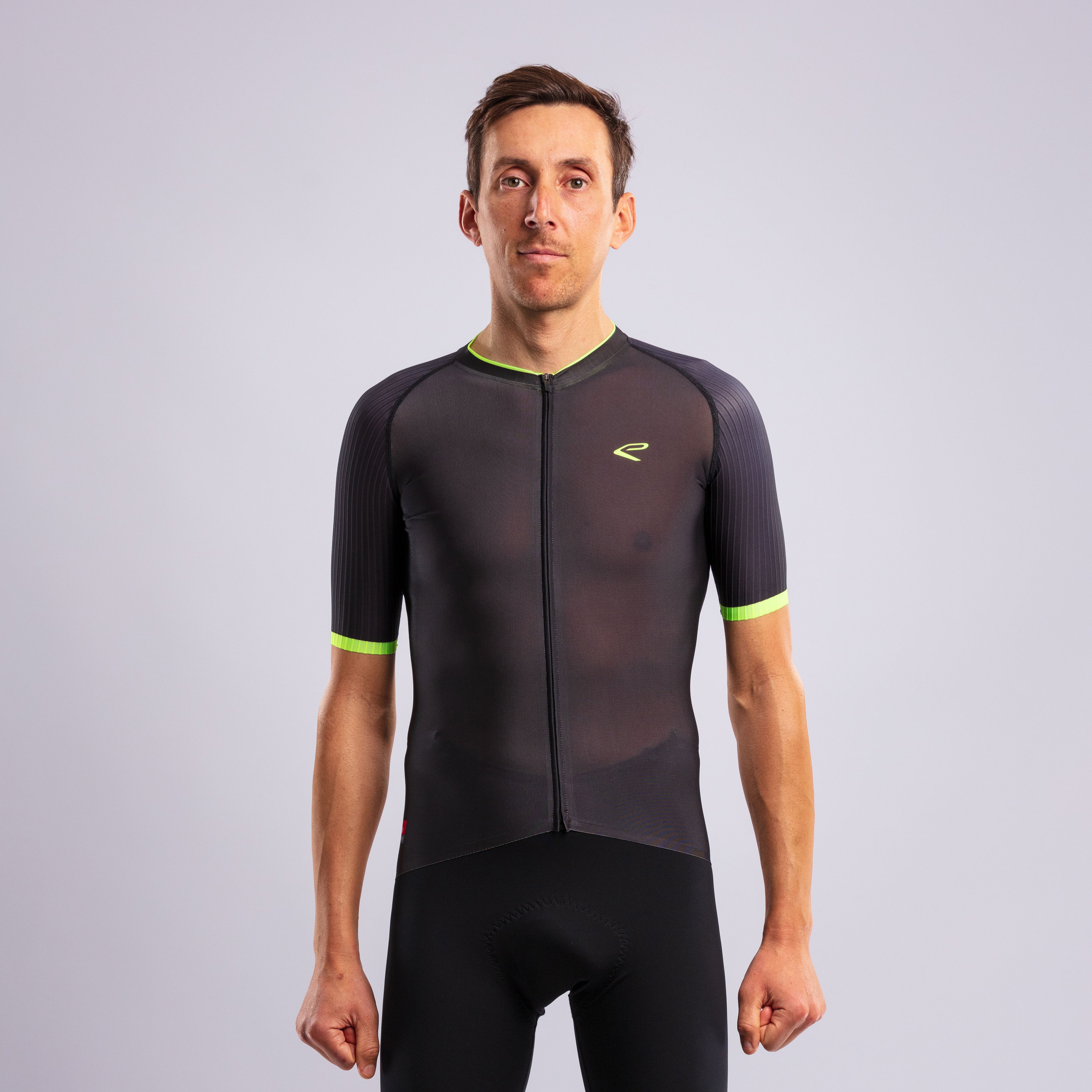 EKOI Racing OUTLAST Jersey Black- Fluro yellow