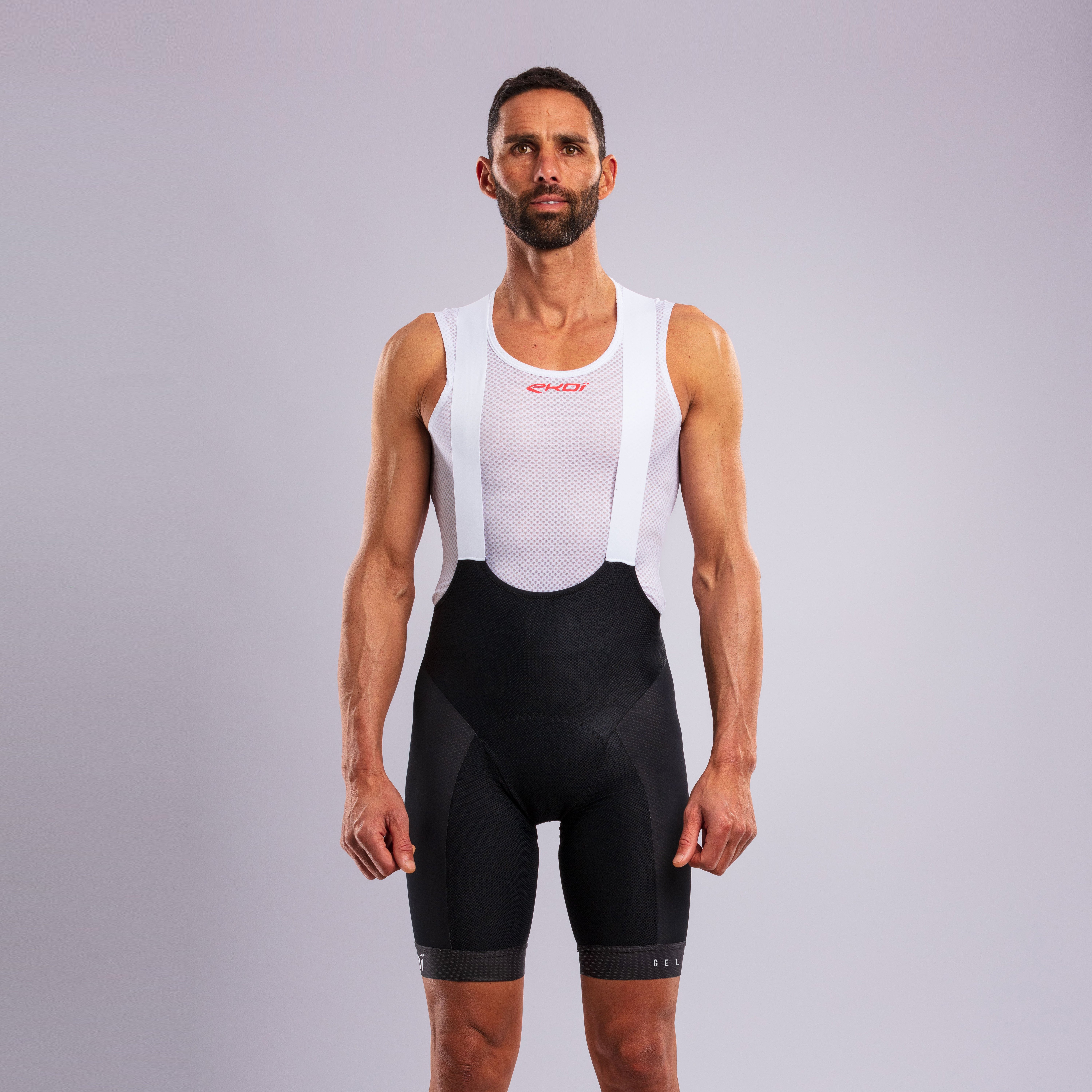 EKOI GEL MEMORY Bib Shorts Black