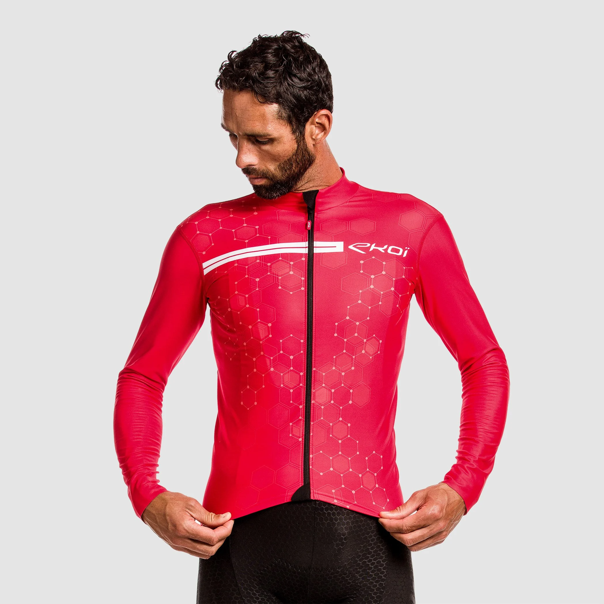 LONG SLEEVES JERSEY EKOI ATOM RED