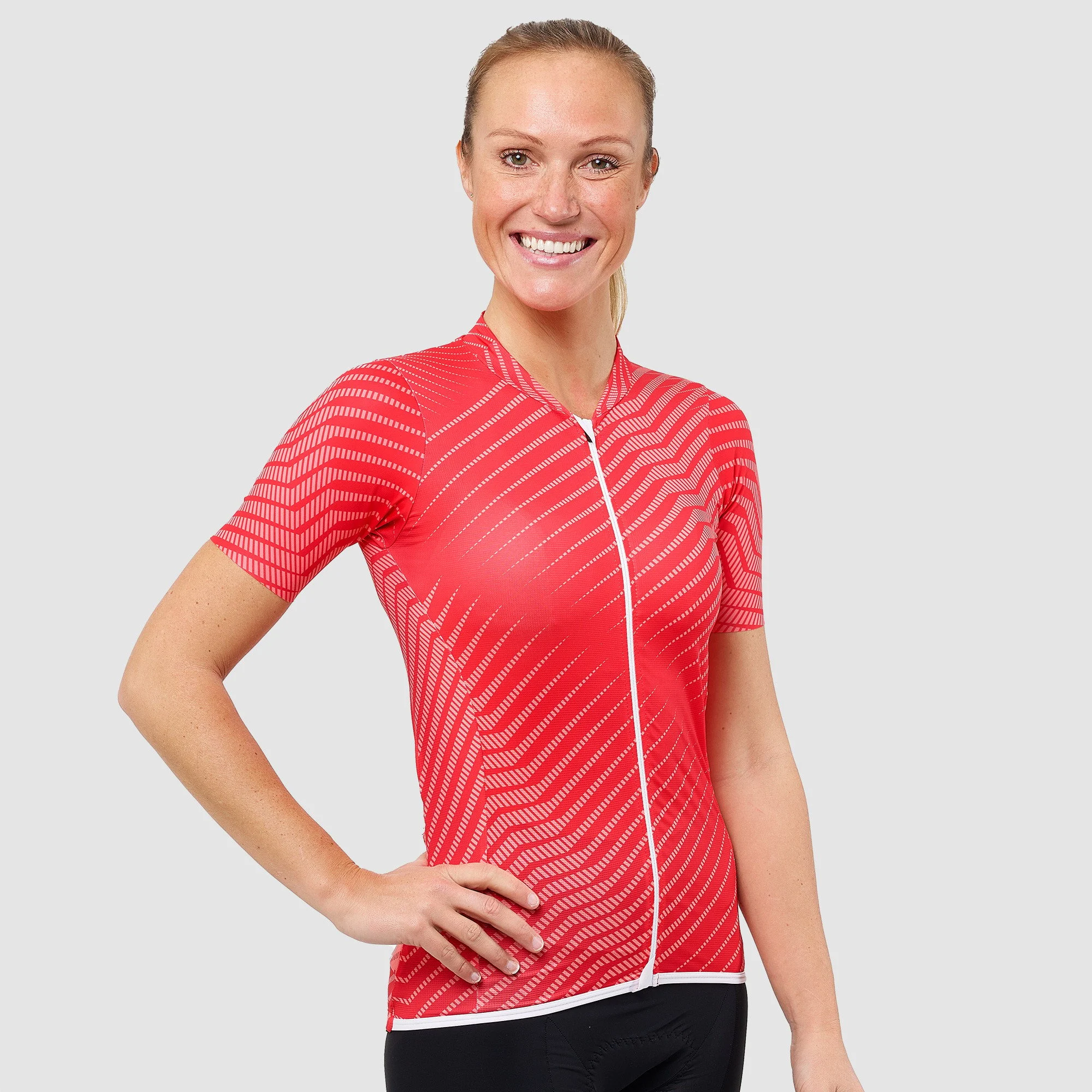 Ladies Jersey EKOI LINEAR RED