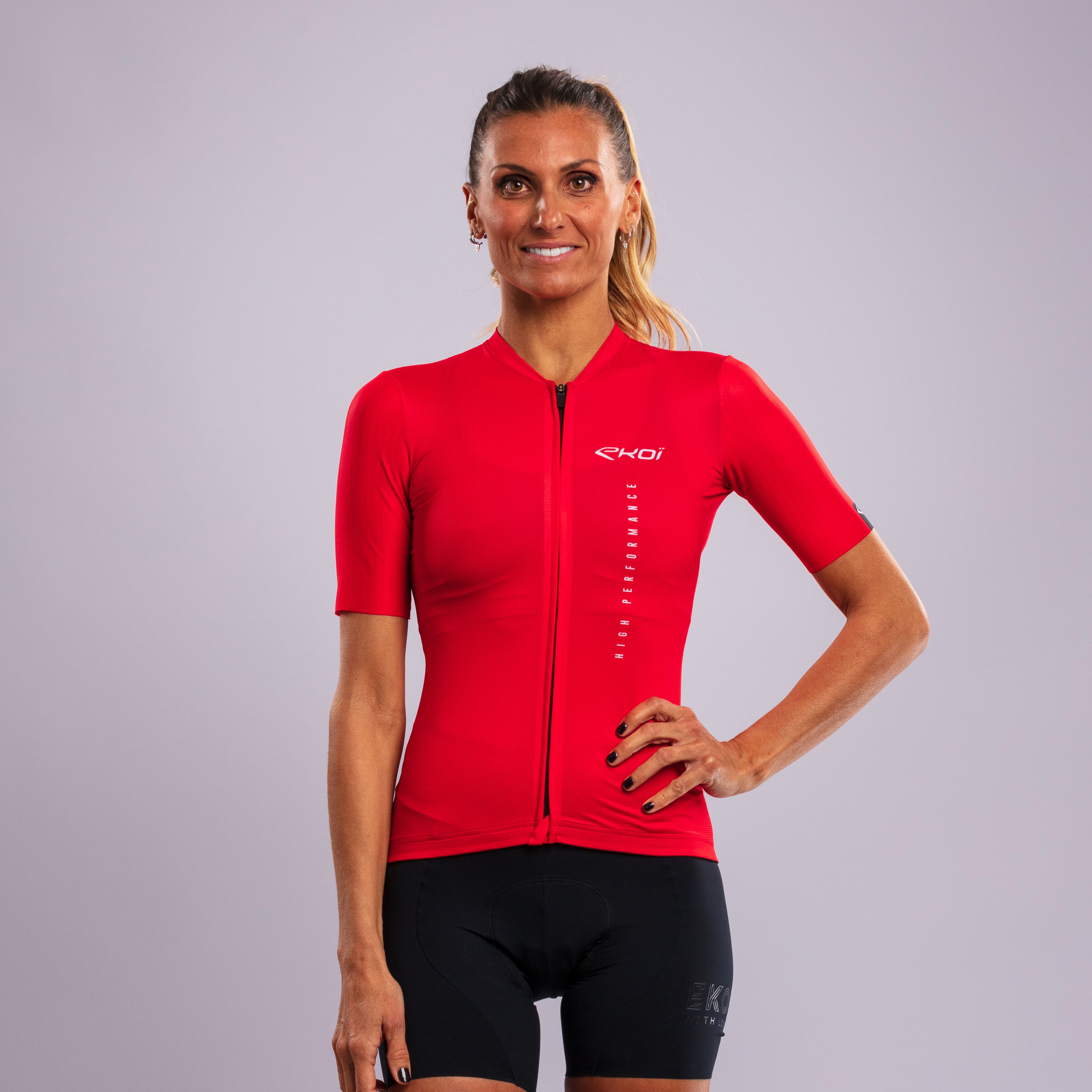 Women's EKOI LINEAR Jersey Red