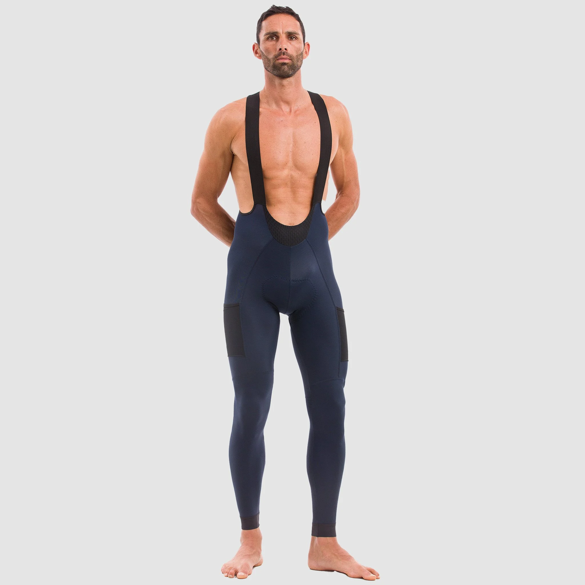EKOI Gravel Cargo marine blue winter bib tights