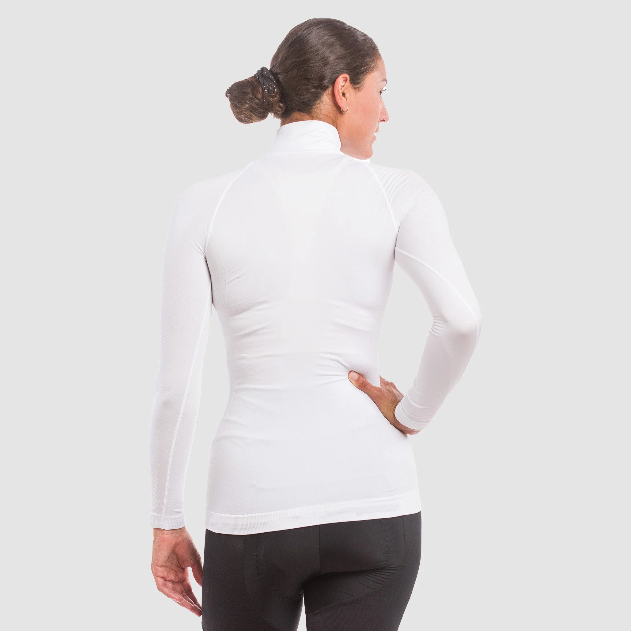 Thermal base layer FEMME THERMO COL MONTANT ZIPPE ERIN BLANC