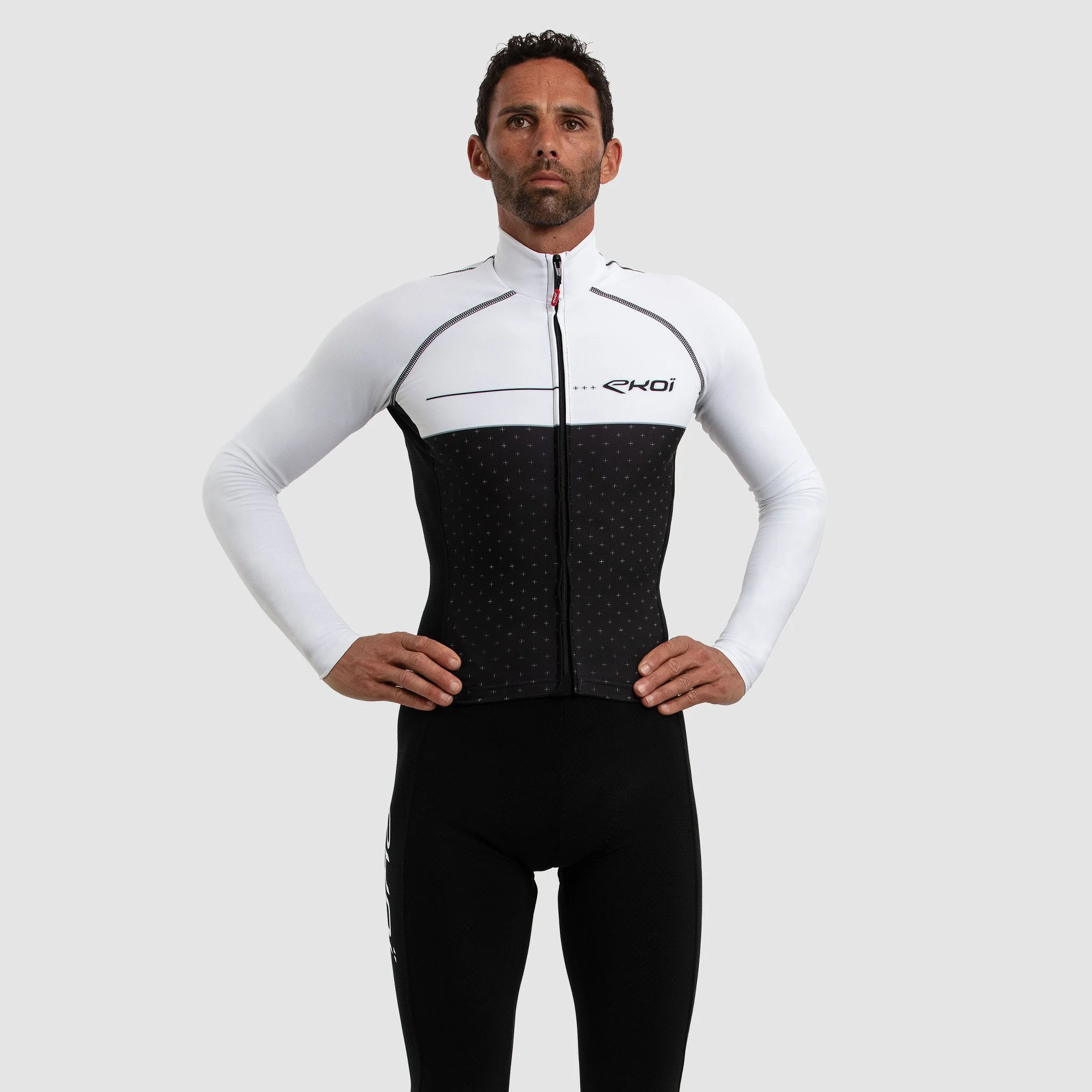 EKOI 3D GEL CROSS ROAD White thermal skin suit