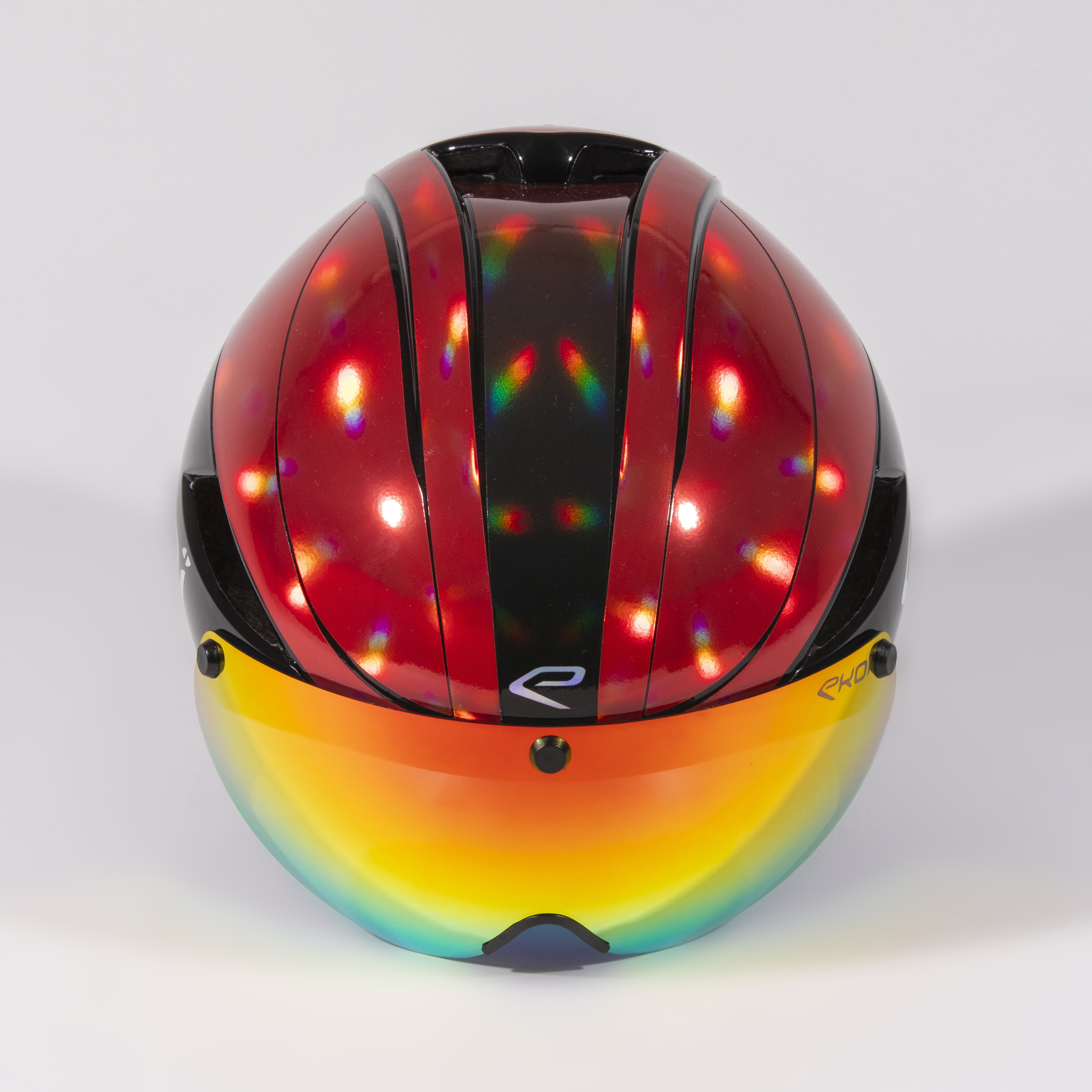 Casque EKOI AERO16 LTD Holographique Rouge