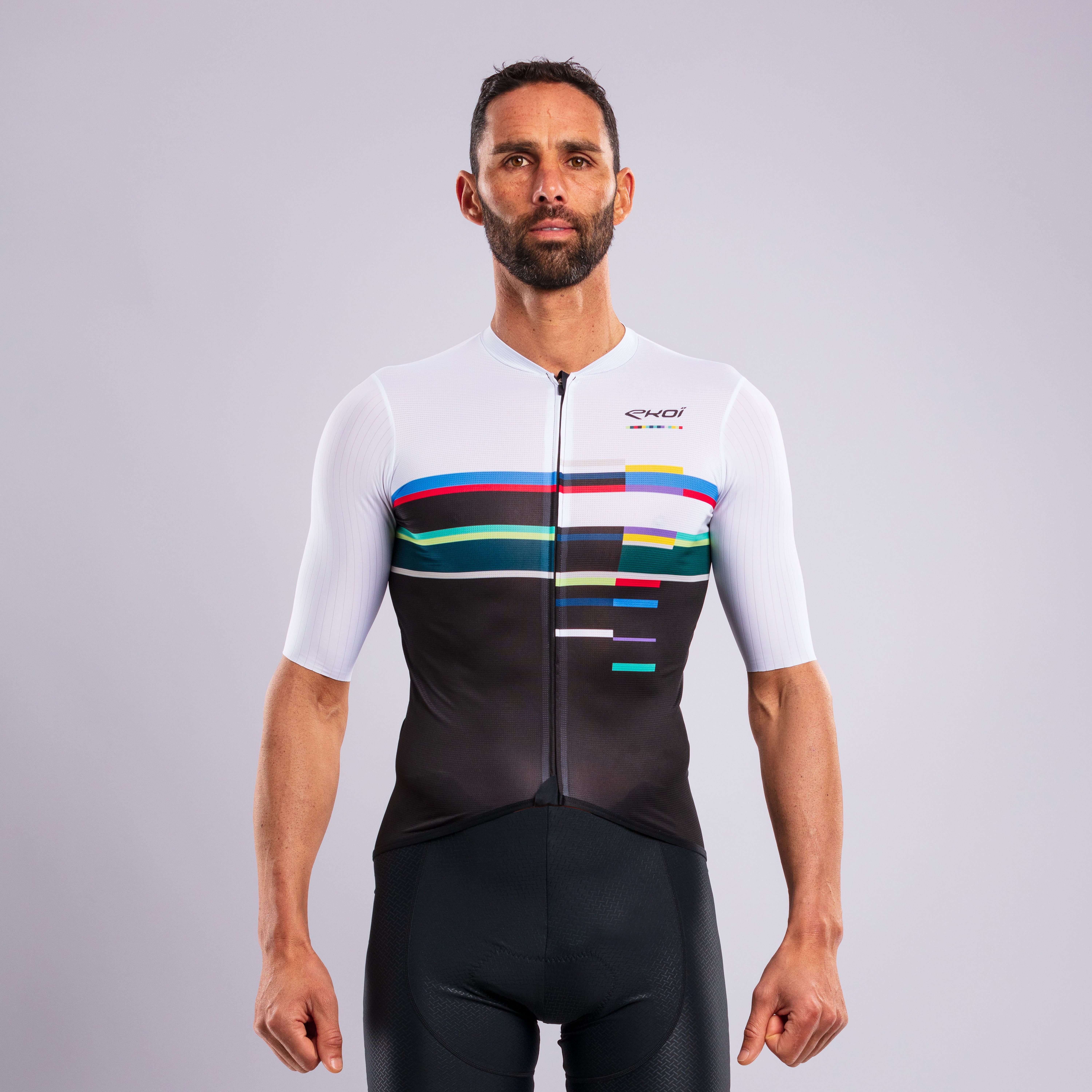 EKOI COLOR BLOCK Jersey White
