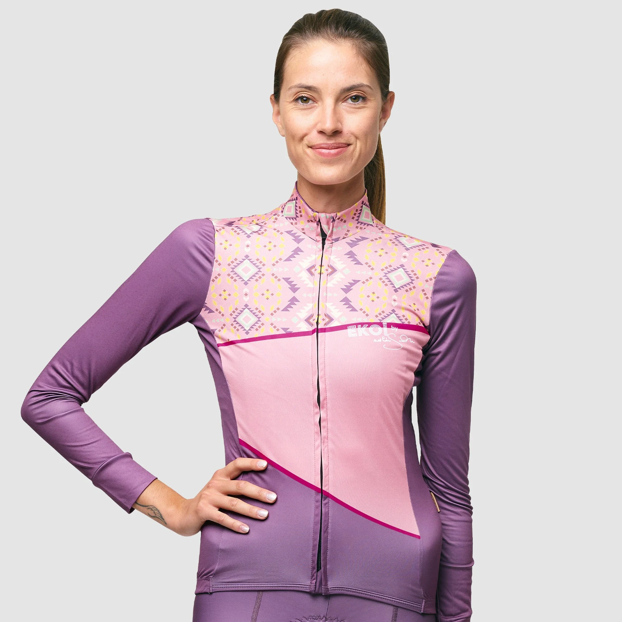 Ladies Long Sleeves Jersey EKOI BY NATHALIE SIMON Purple