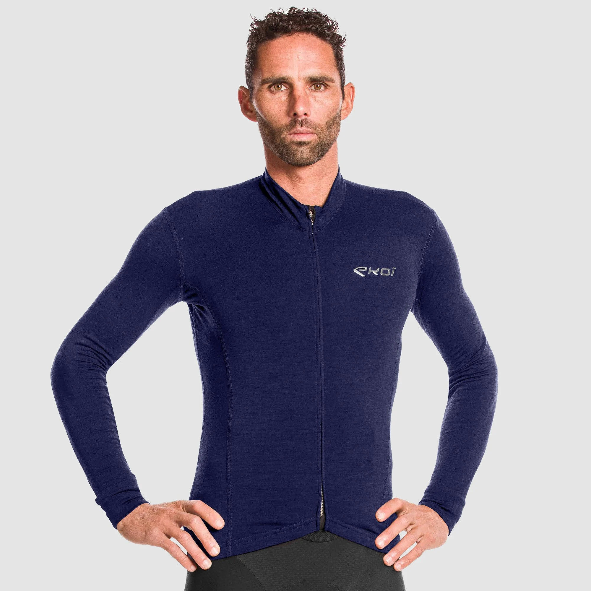 LONG SLEEVES JERSEY EKOI MERINOS BLUE