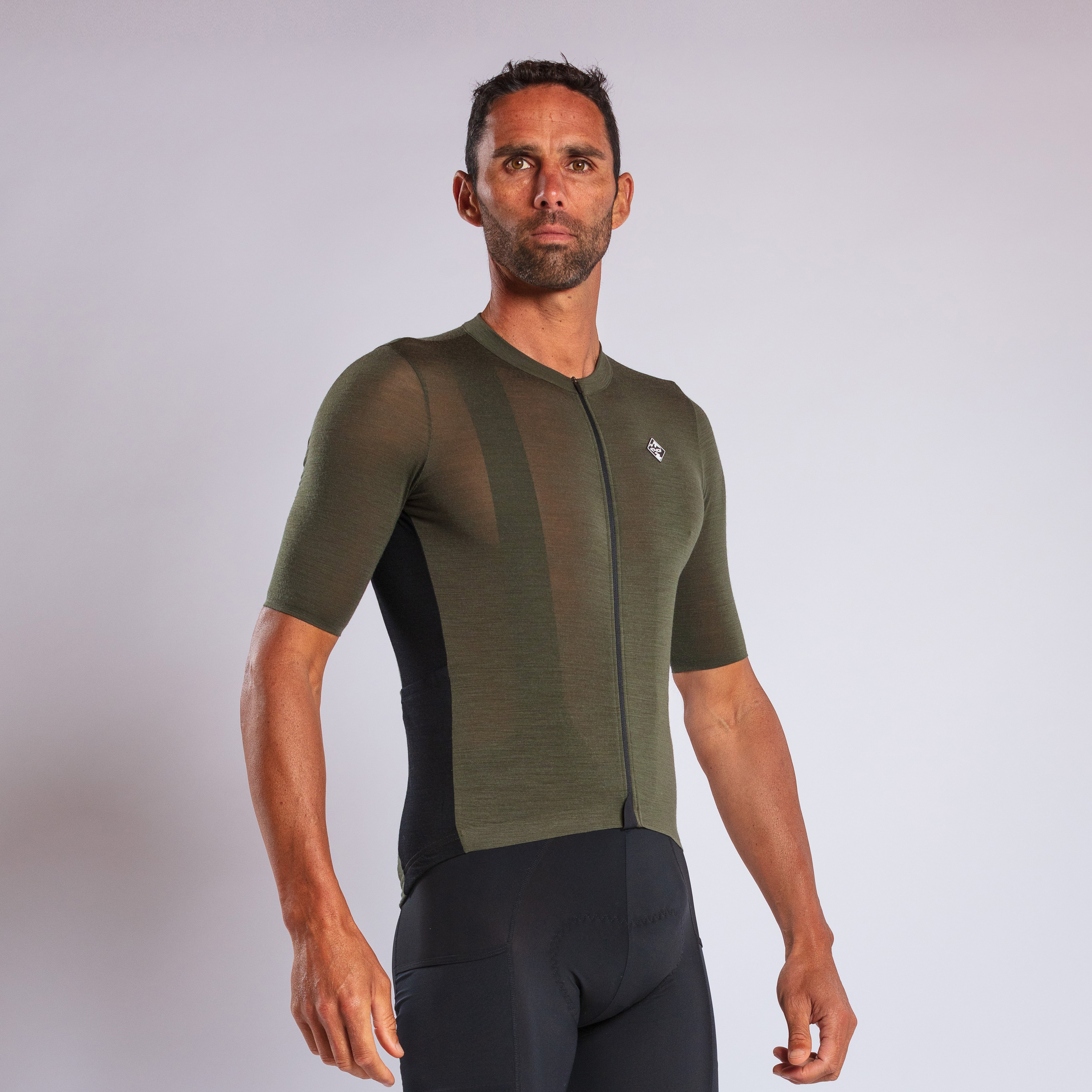Merino Unisex Perf Gravel Khaki Jersey