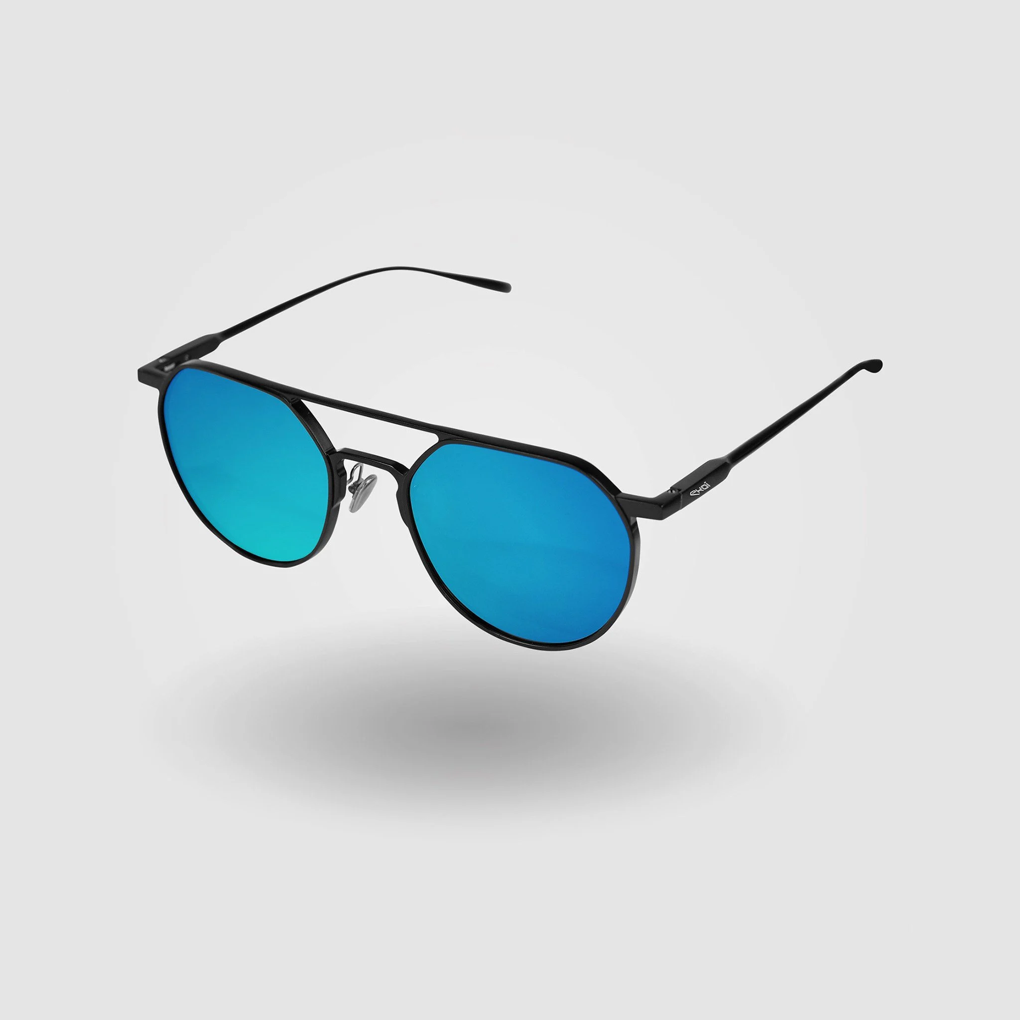 Glasses EKOI METAL Proteam Black - Blue Lenses