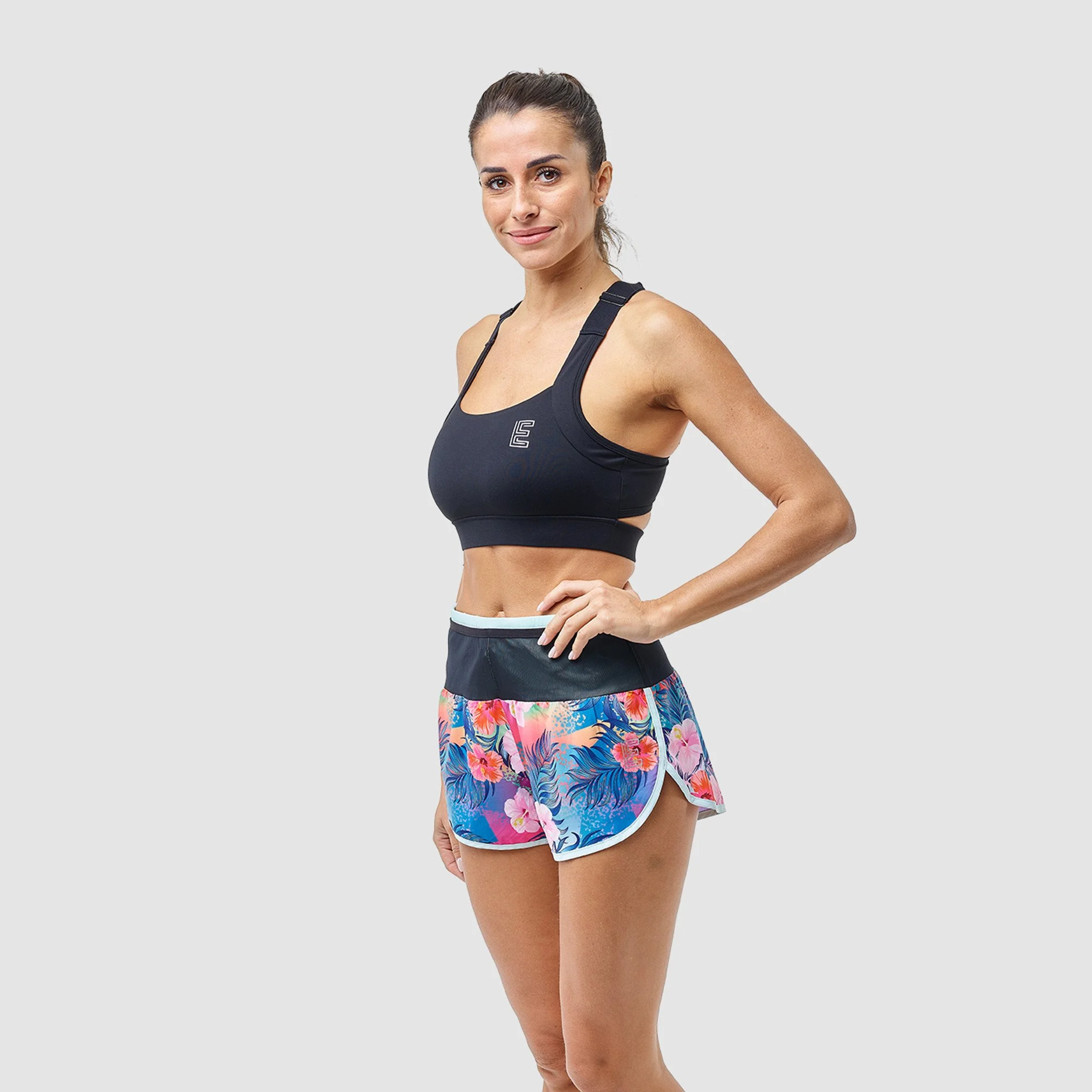 Women Shorts EKOI RUN Tropical