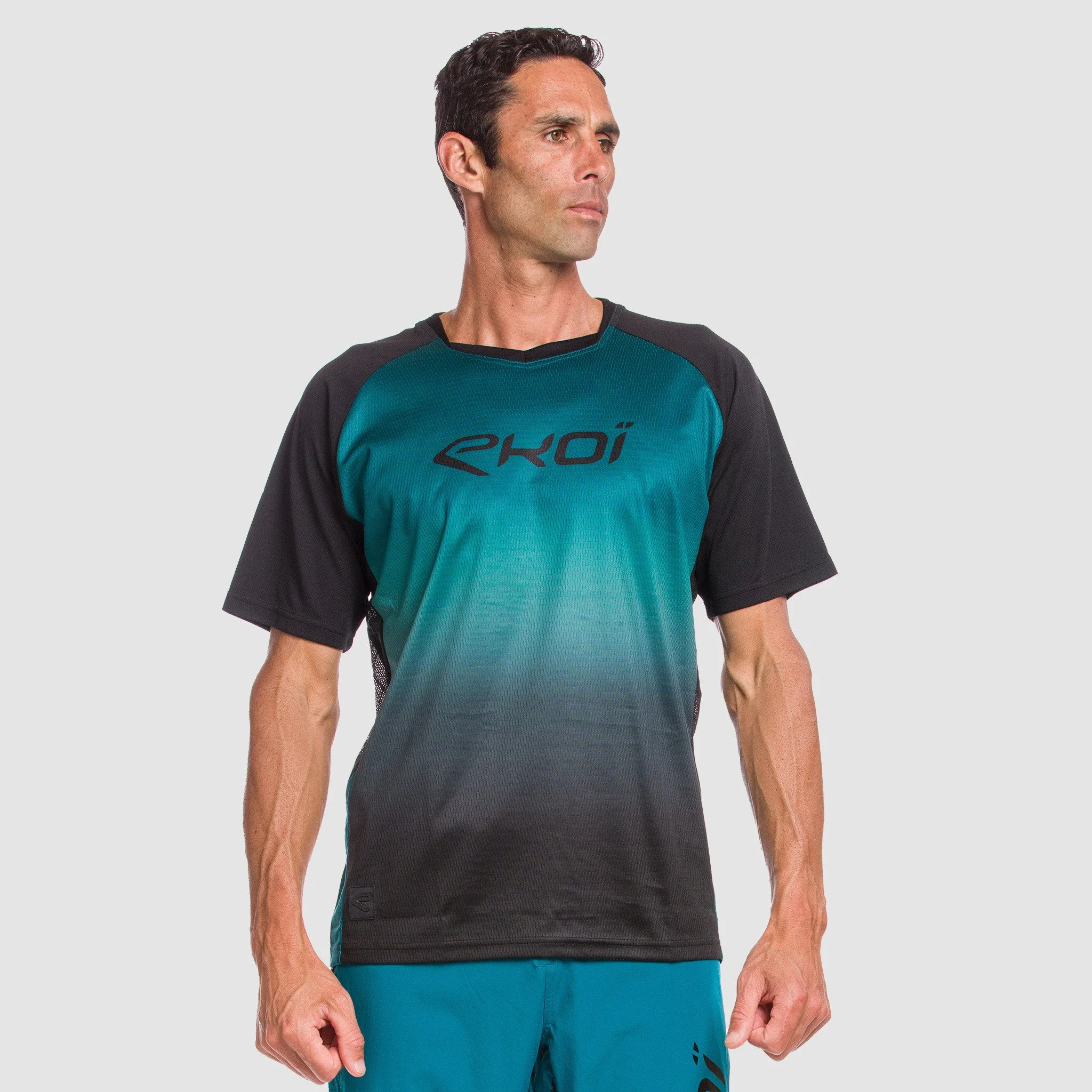 Short Sleeves Jersey EKOI MTB Blue