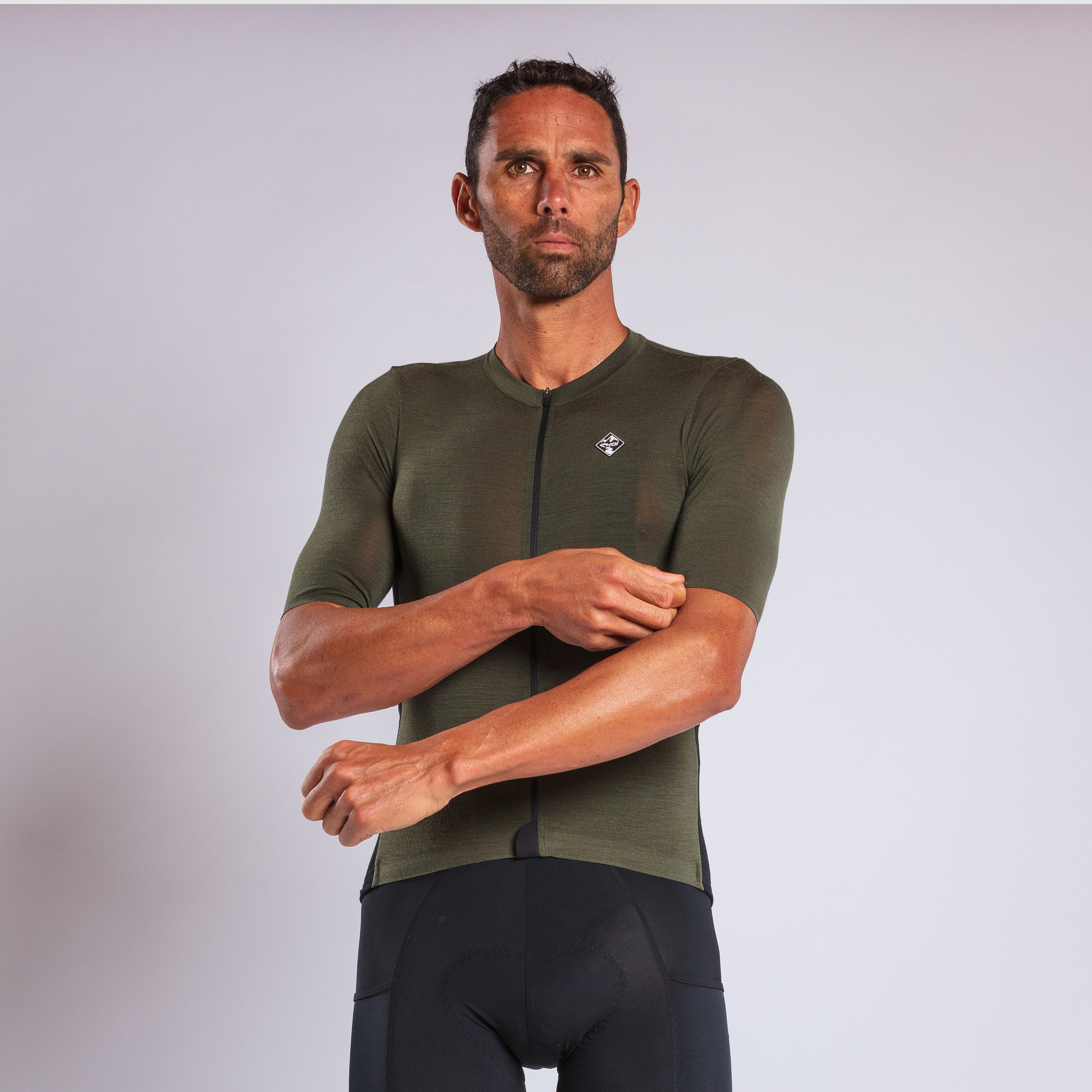 Merino Unisex Perf Gravel Khaki Jersey