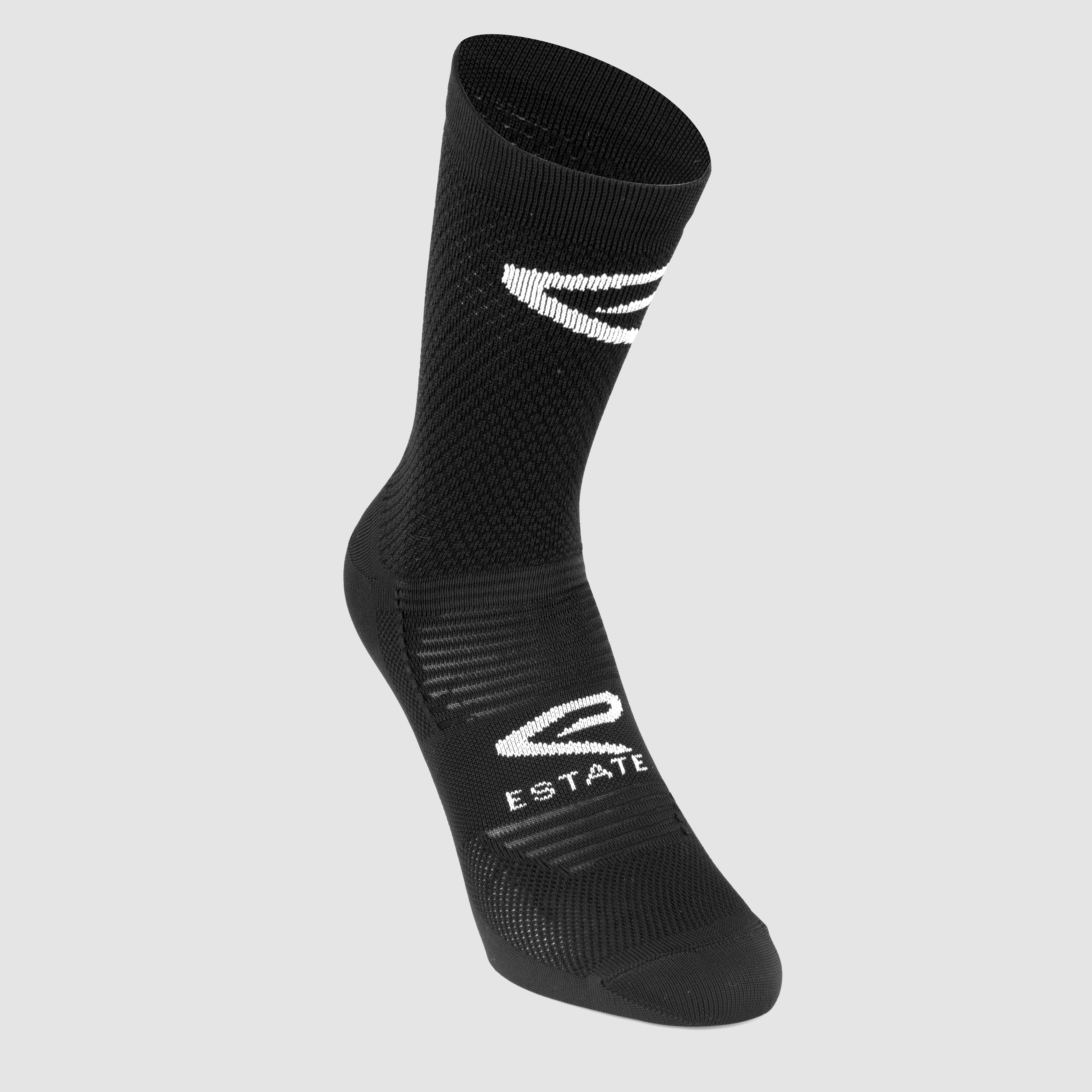 EKOI Perf ESTATE Cycling Socks Black 14CM