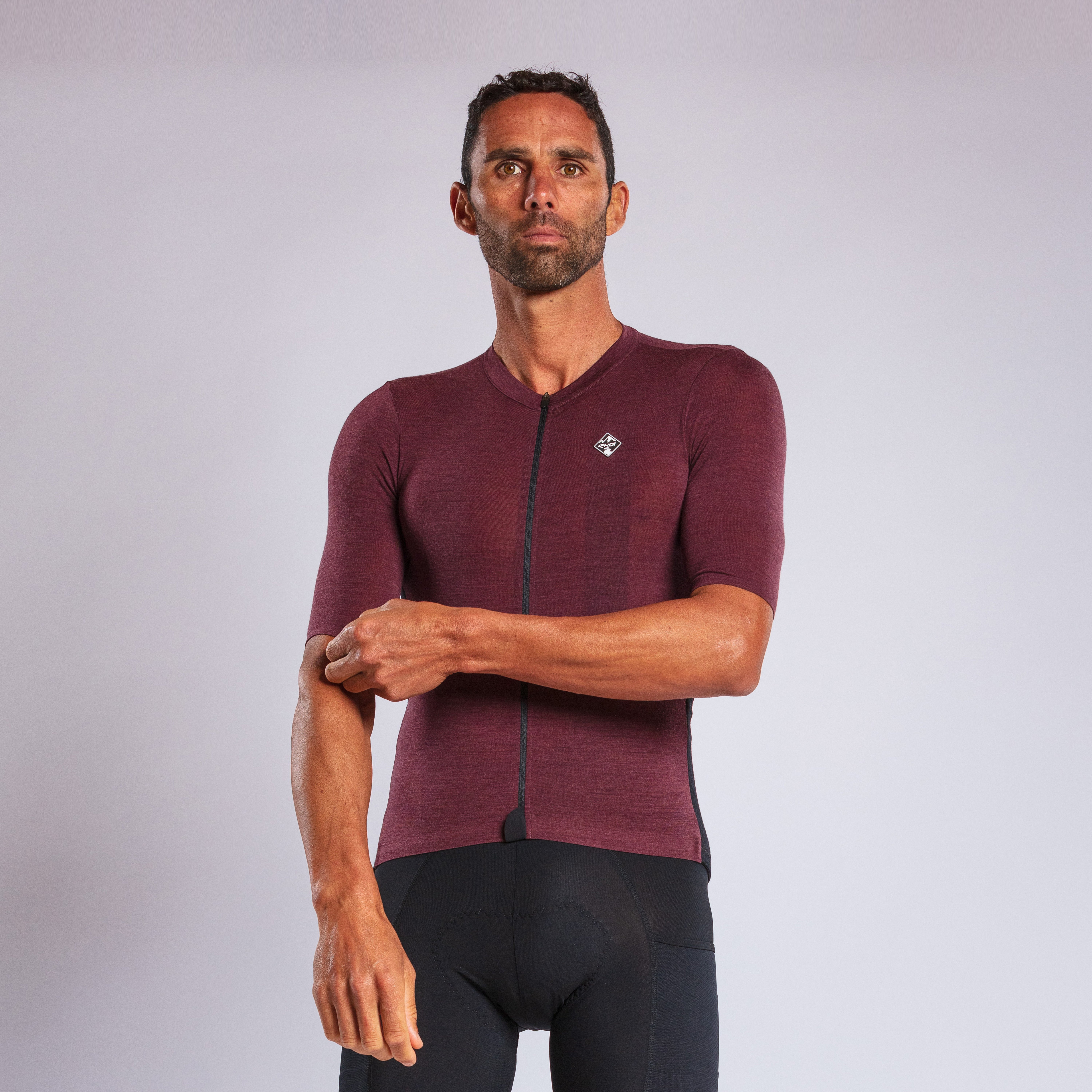 Merino Unisex Perf Gravel Bordeaux Jersey