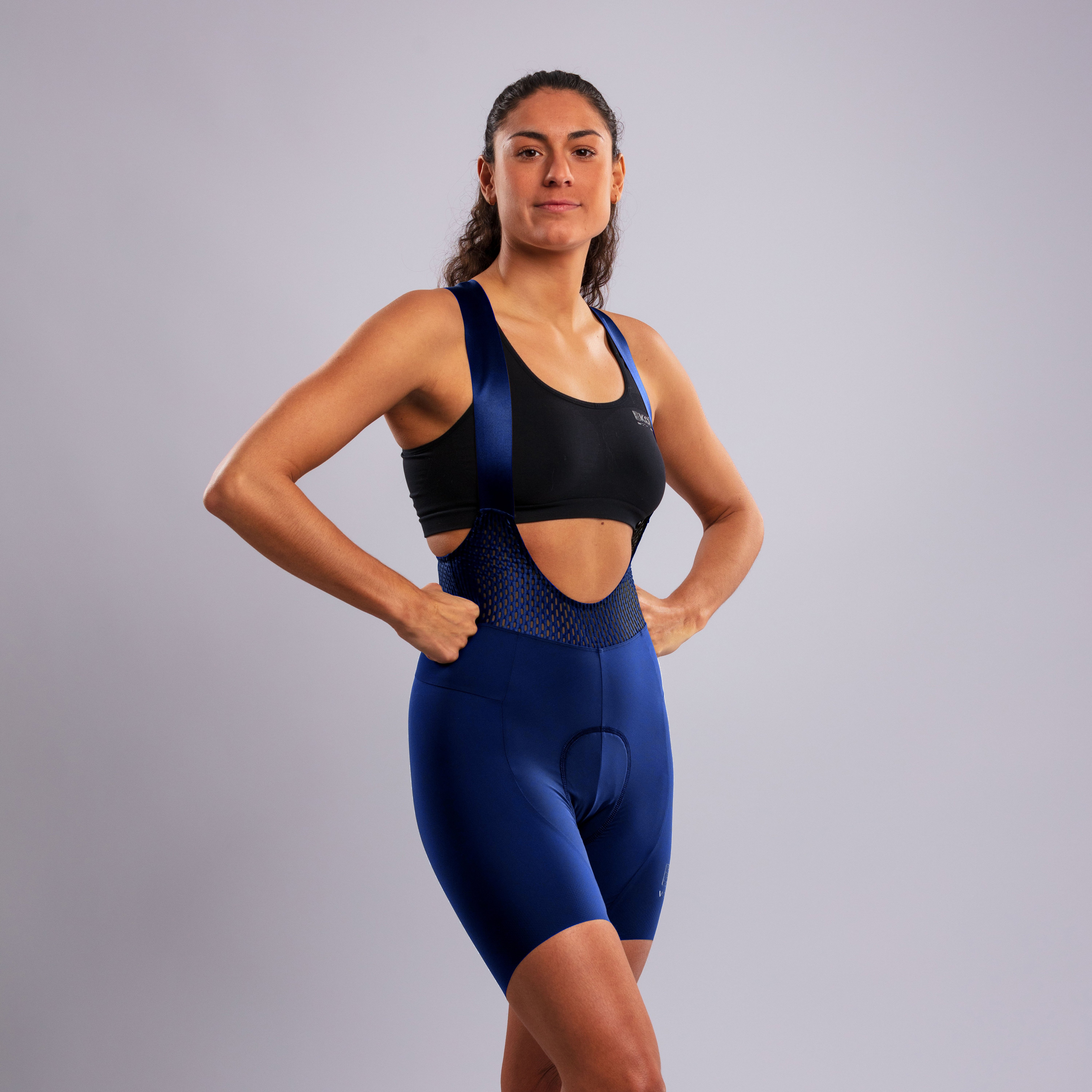 EKOI Women's ESSENTIAL Bibshorts Navy