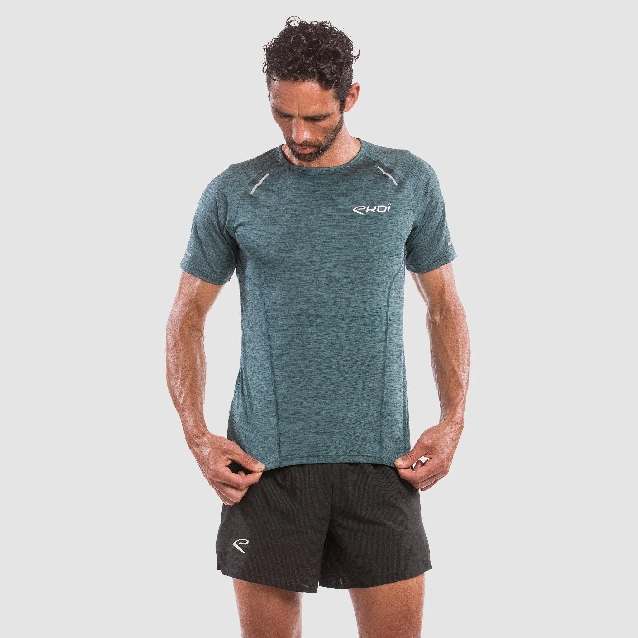 MEN TEE SHIRT PERFORMANCE EKOI RUN GREEN