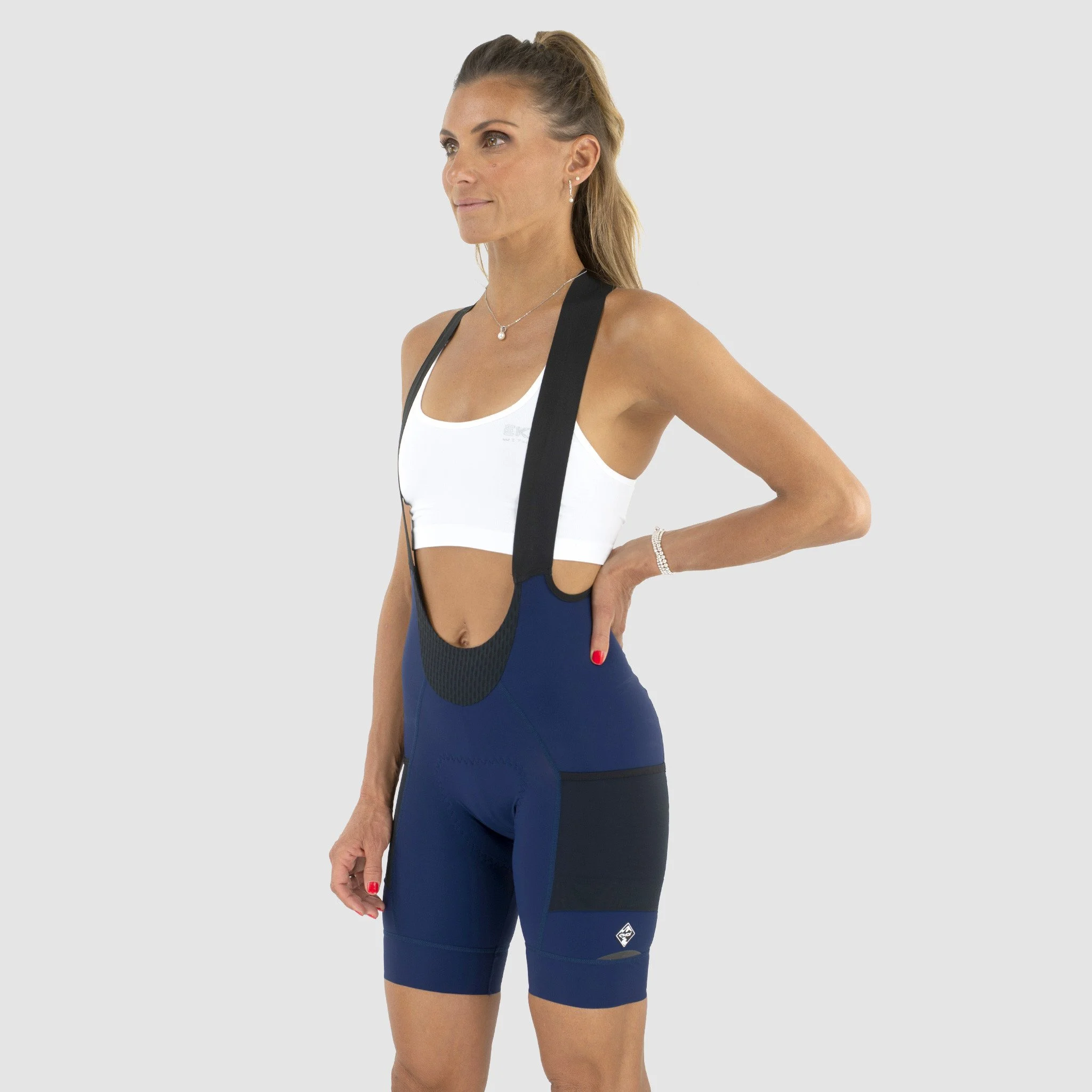 EKOI Gravel Women's Bibshorts Cargo Perf Navy Blue