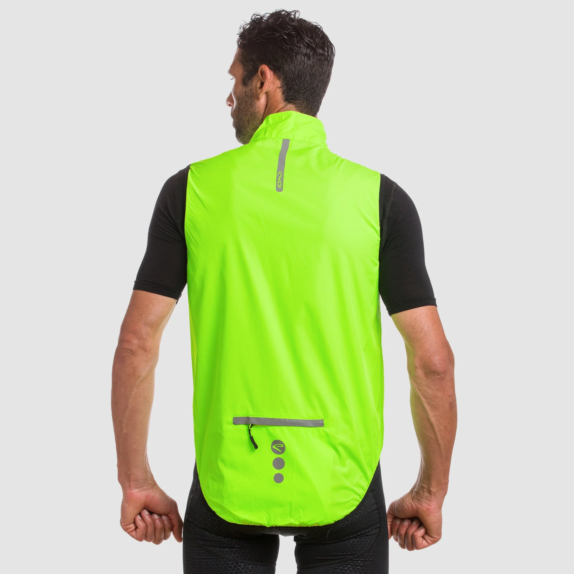 WINDPROOF VEST EKOI NEON YELLOW