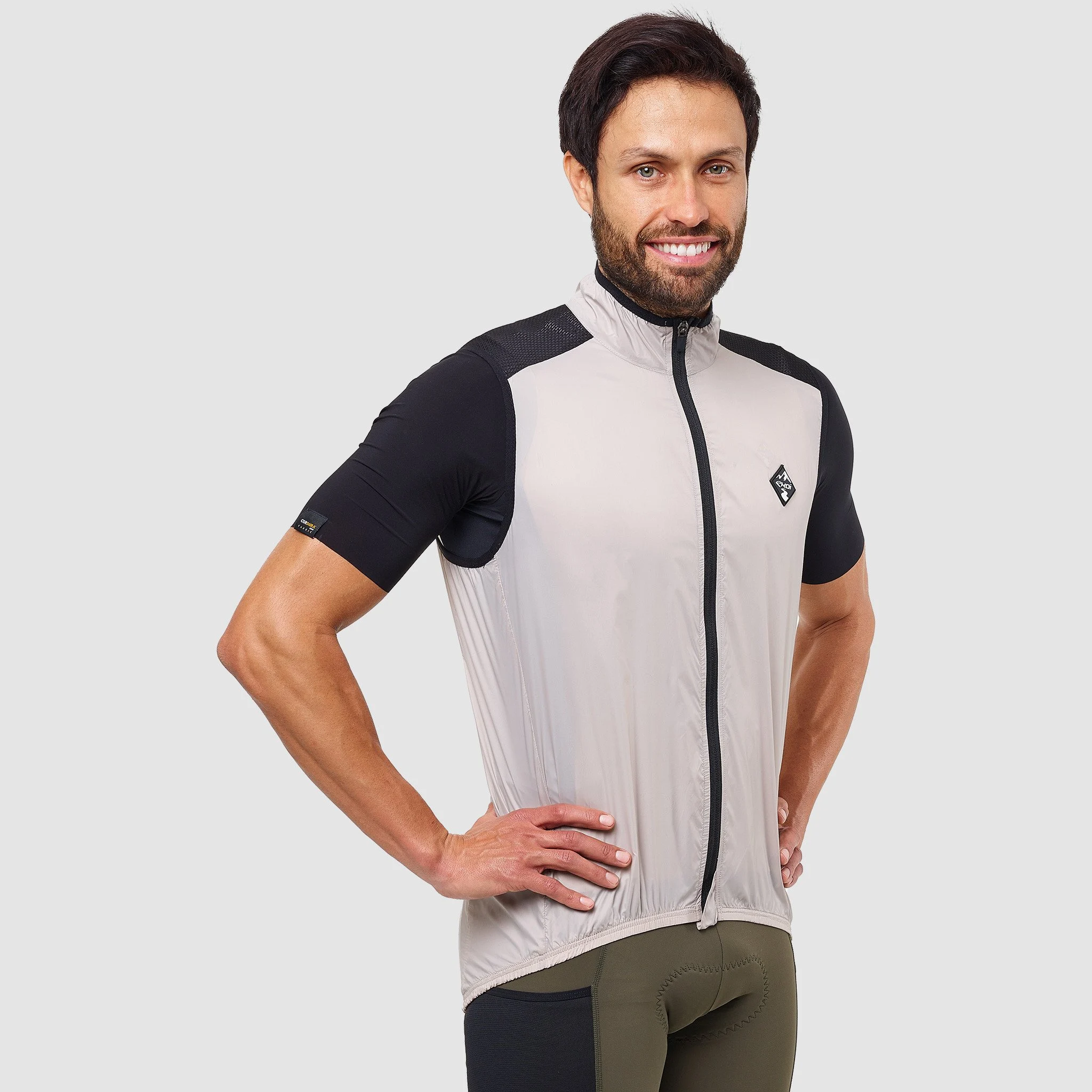 Unisex Windproof Vest EKOI GRAVEL ULTRALIGHT Grey Stone
