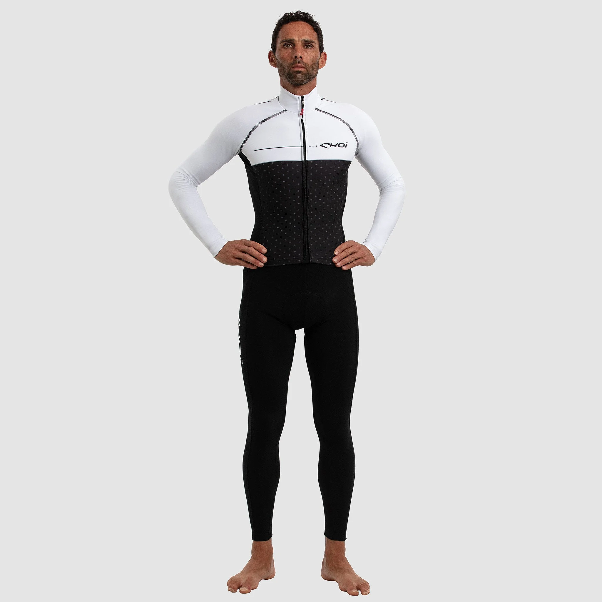 EKOI 3D GEL CROSS ROAD White thermal skin suit