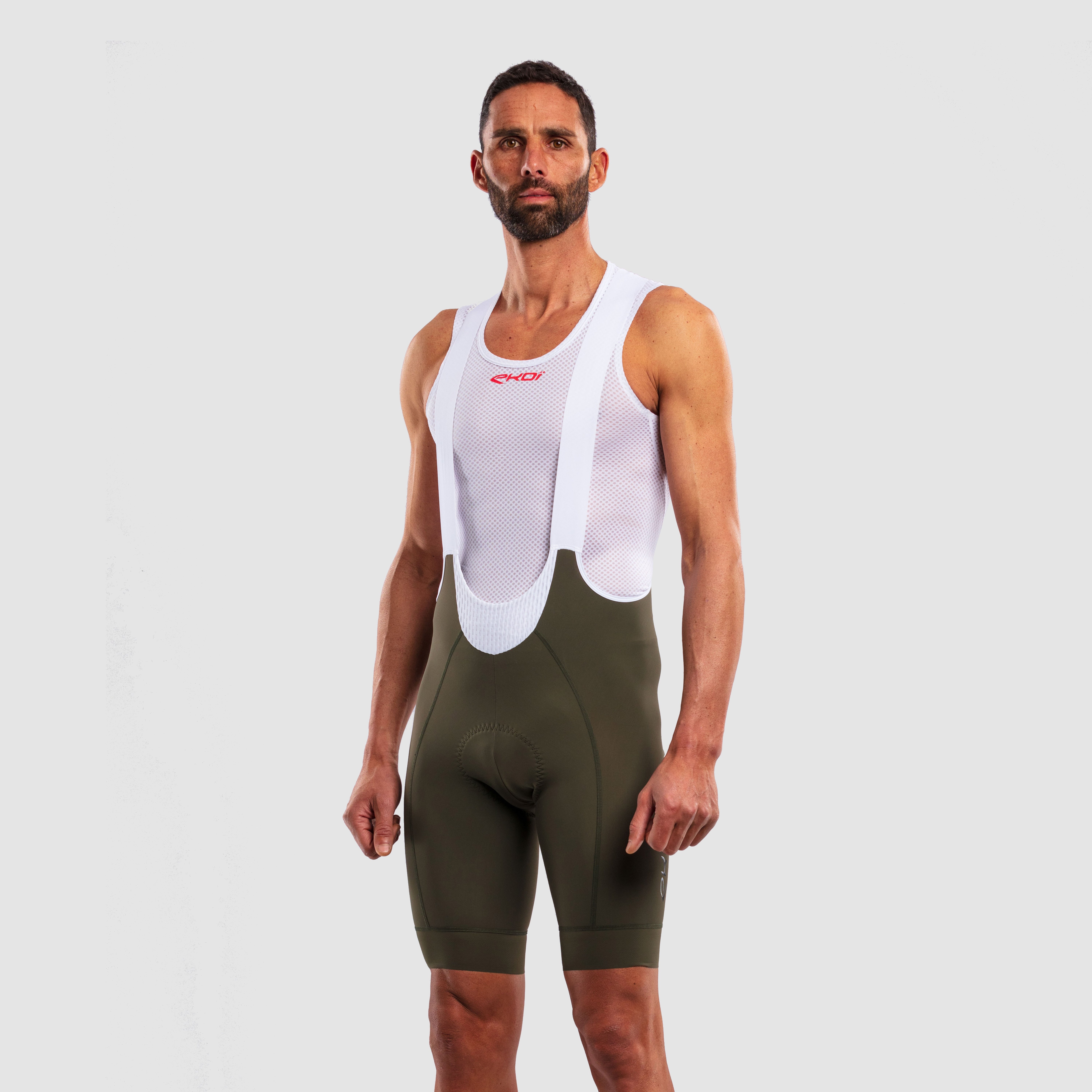 EKOI FAST DRY Bib Shorts Khaki
