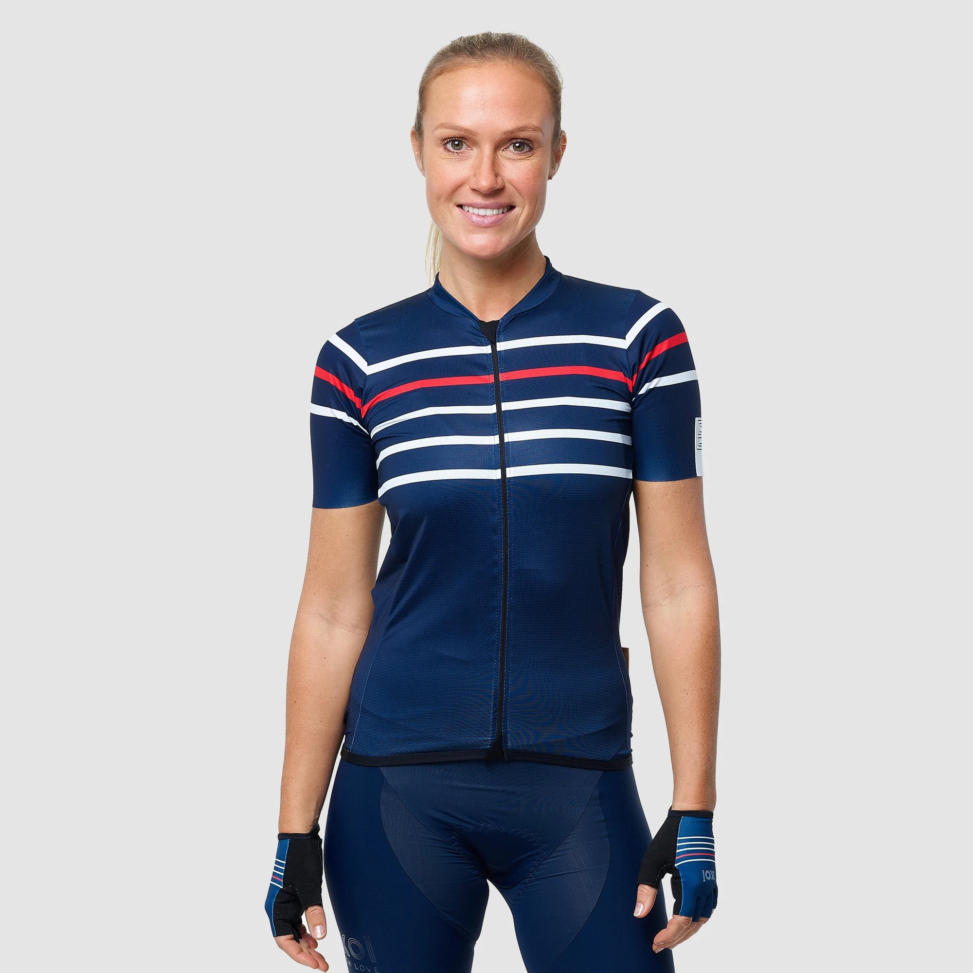 EKOI STRIPES Women's Jersey Blue