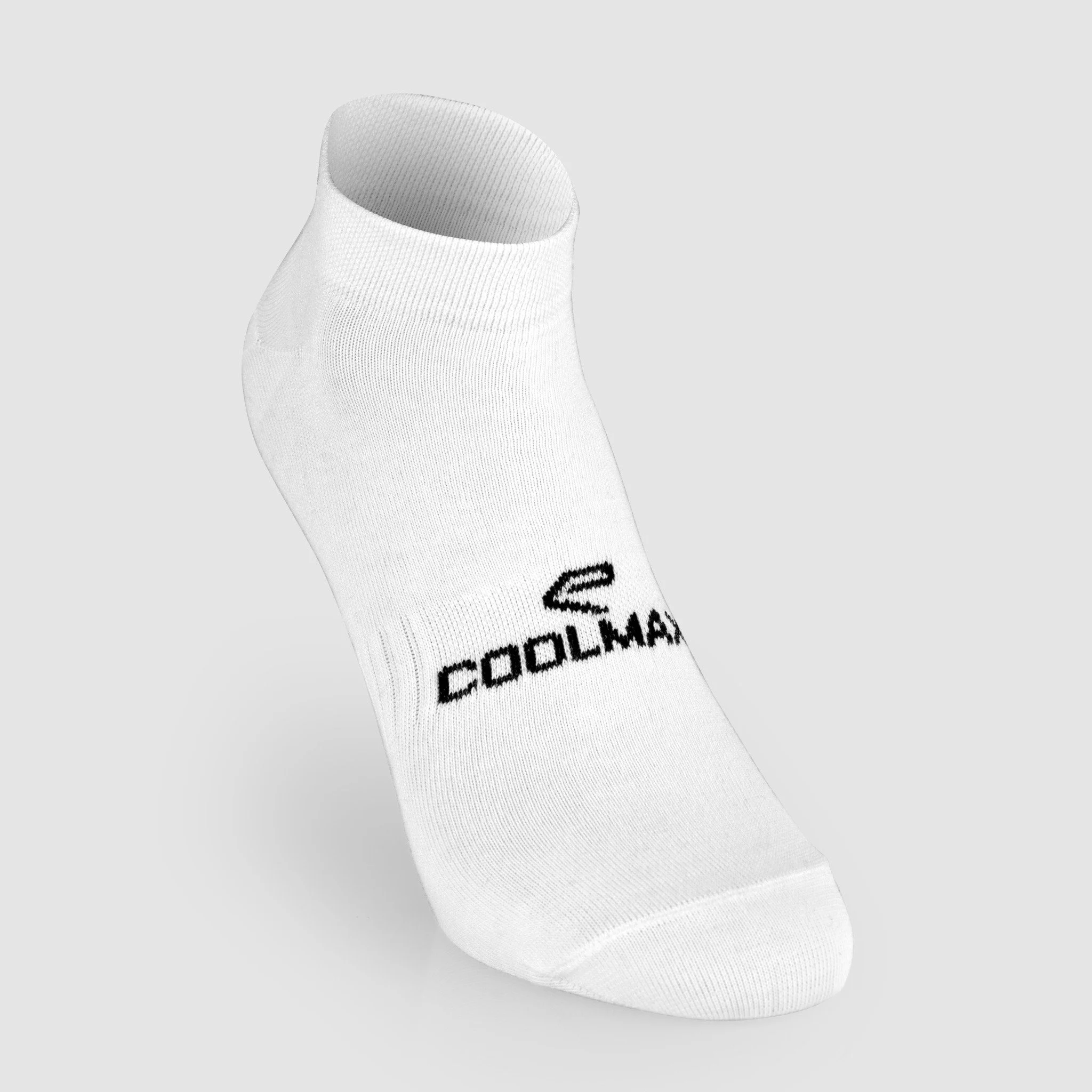 VELO EKOI COOLMAX WHITE SHORT CUFF CYCLING SOCKS