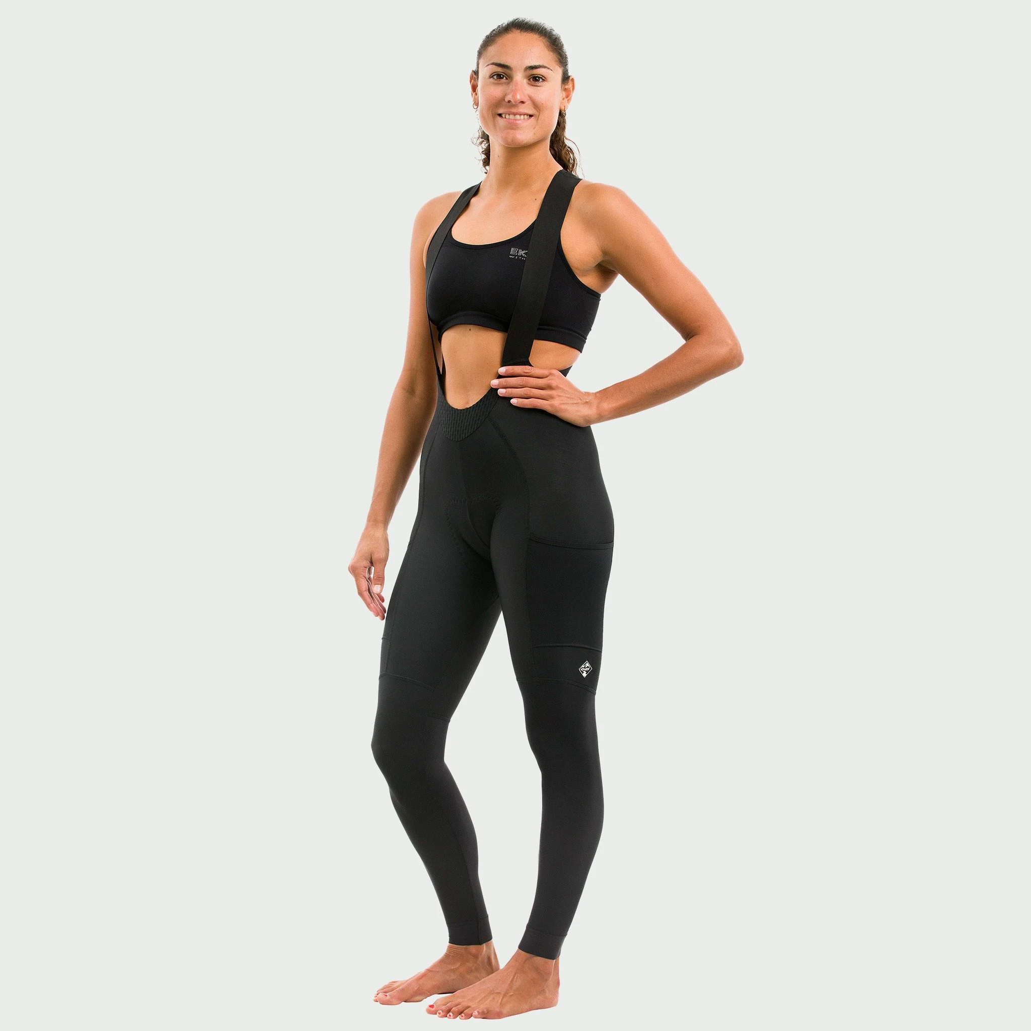 EKOI GRAVEL women's black bib tights