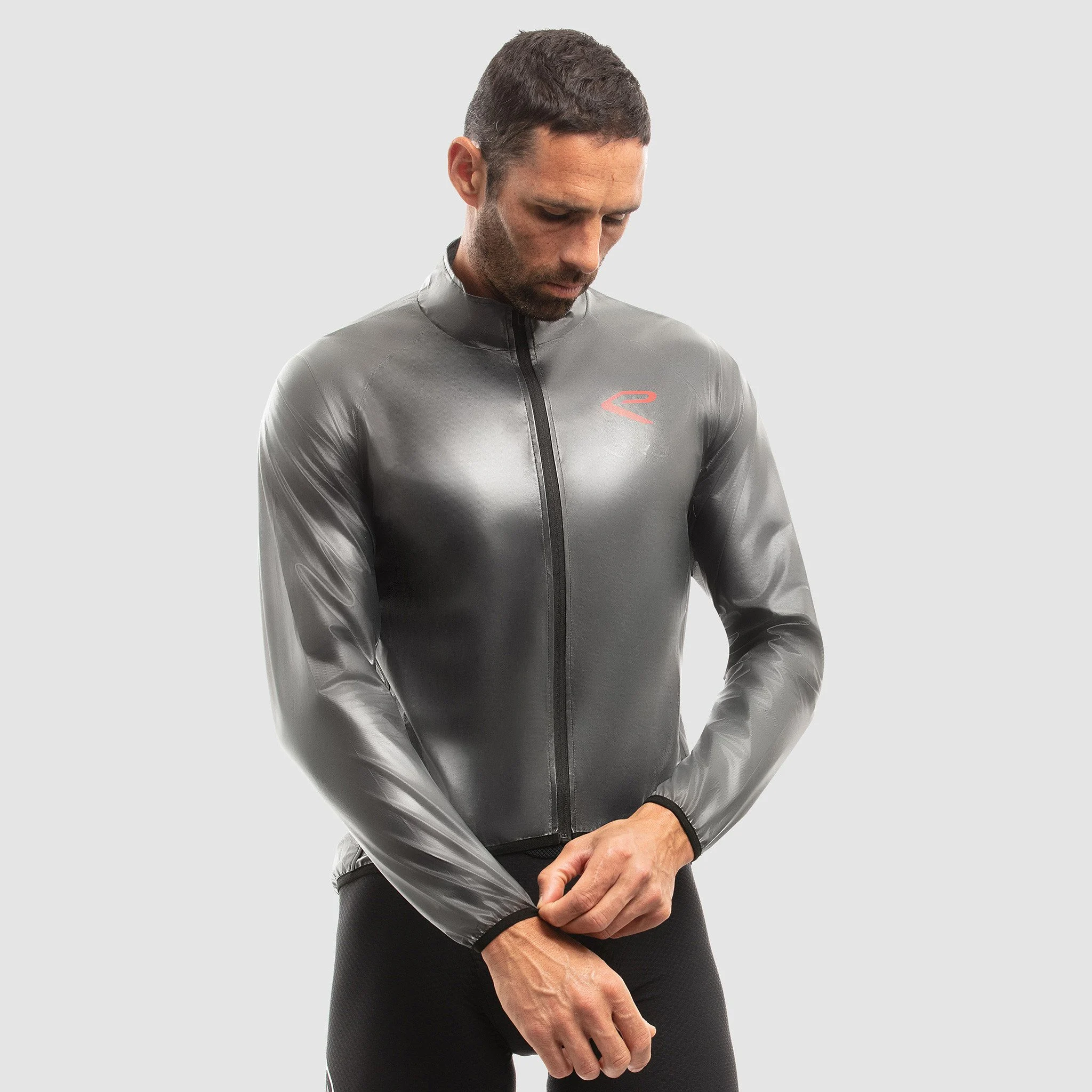 EKOI SHARK Back Pocket Grey rain jacket