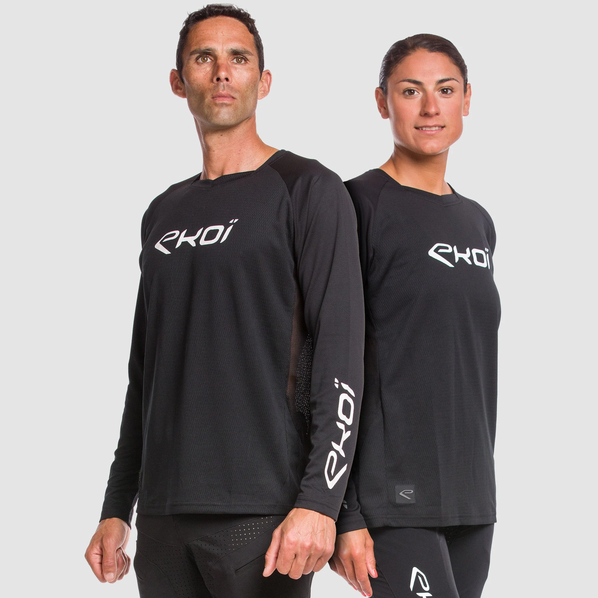 Long Sleeves Jersey EKOI MTB Black