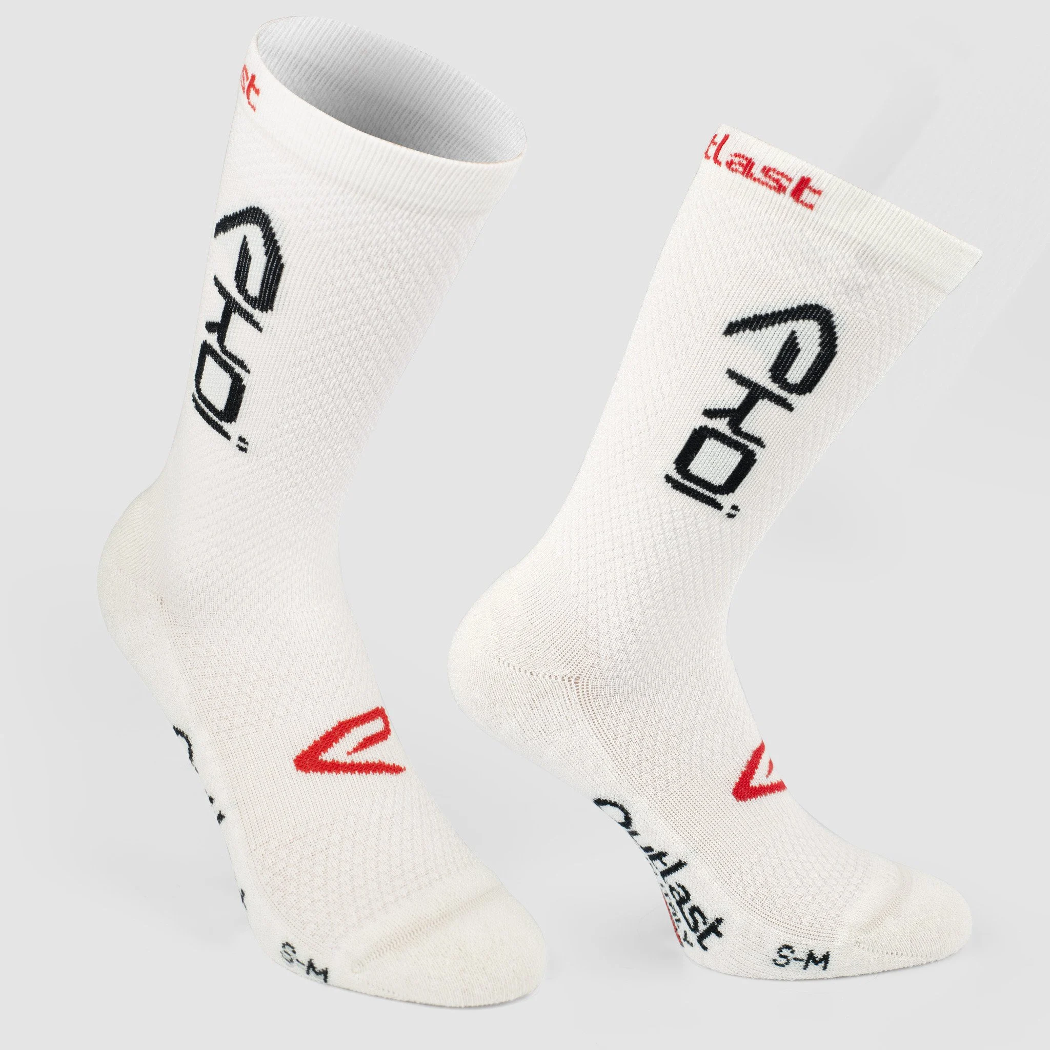 OUTLAST white 18 CM cuff winter cycling socks