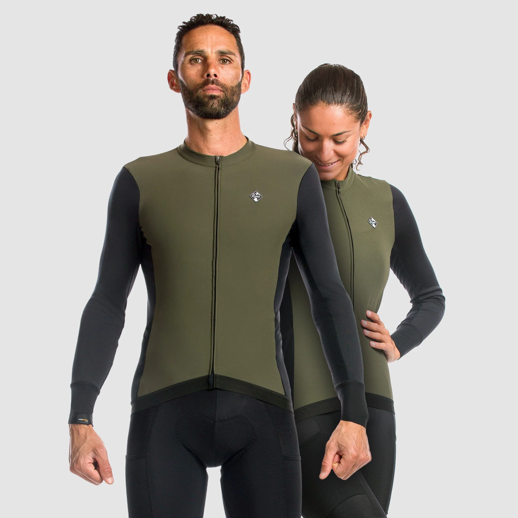 EKOI Gravel Cordura khaki unisex winter jersey