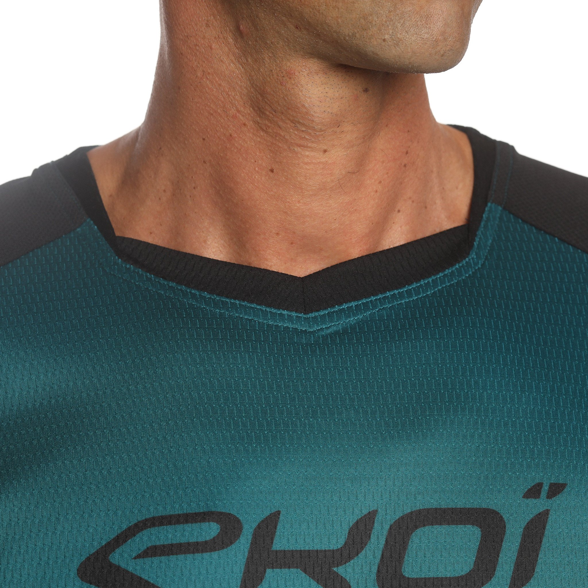 Long Sleeves Jersey EKOI MTB Blue
