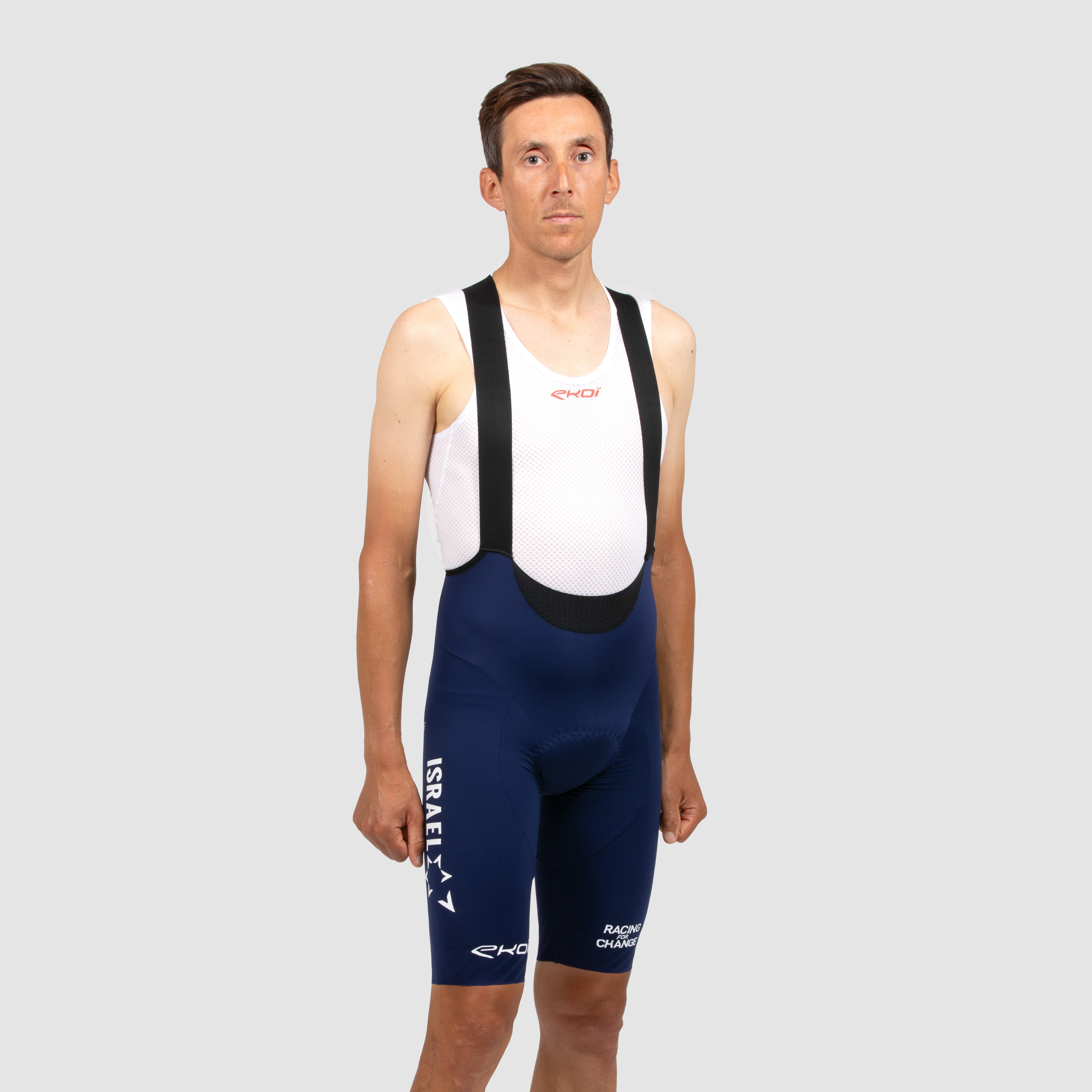 EKOI Racing ISRAEL PREMIER TECH Gel V-Light Replica Bibshorts