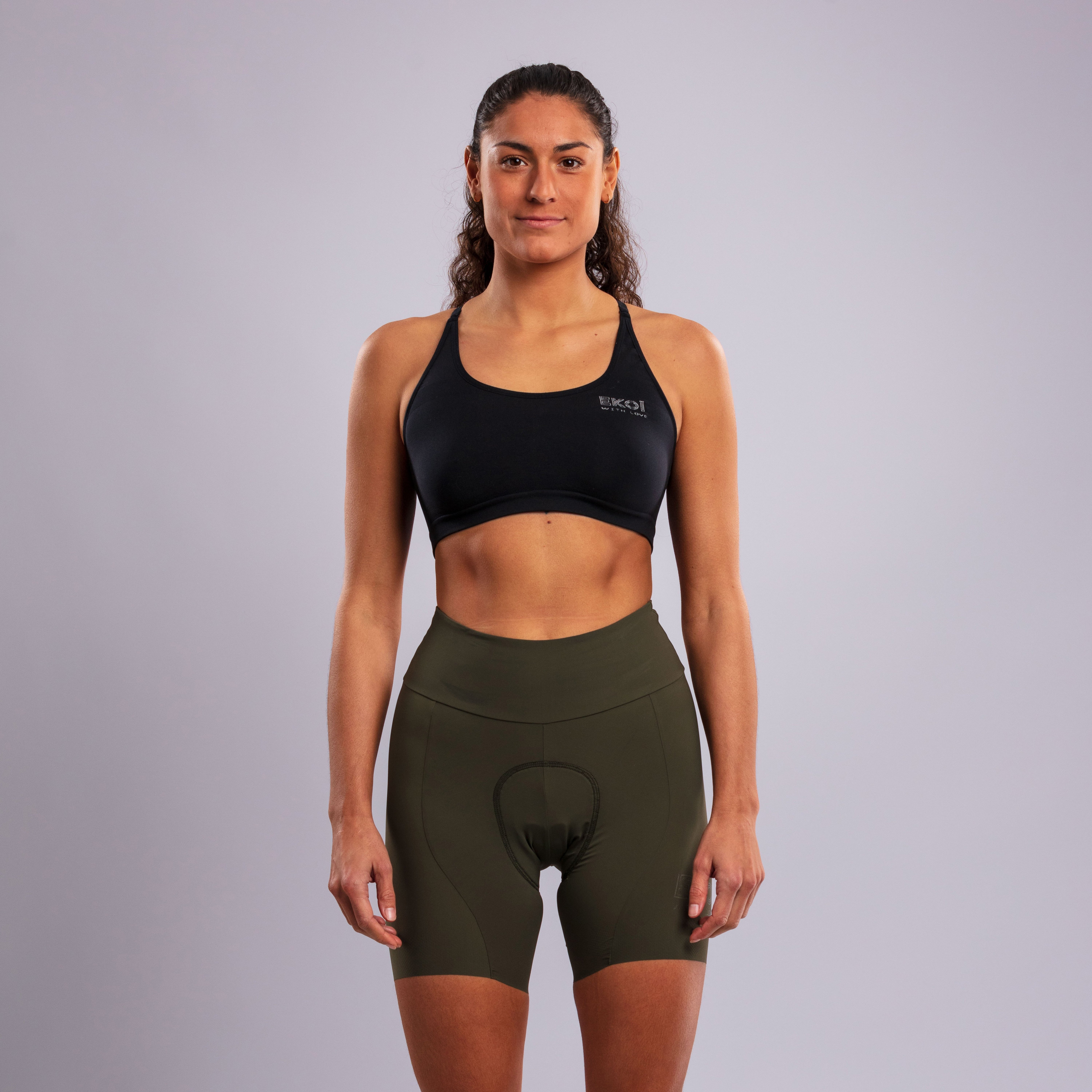Women's EKOI Perf Essential Khaki Bibshorts