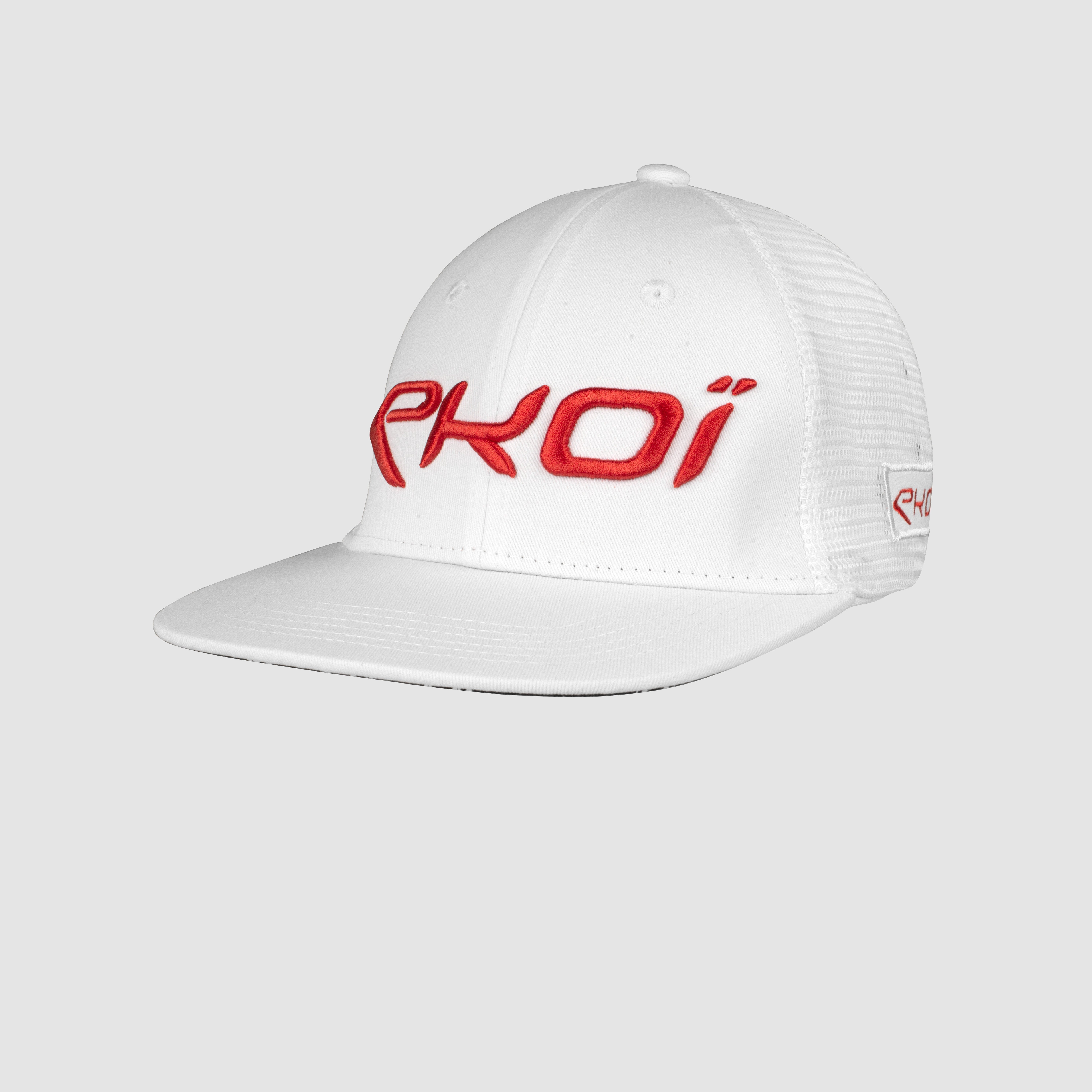 EKOI Flat Visor Cap White