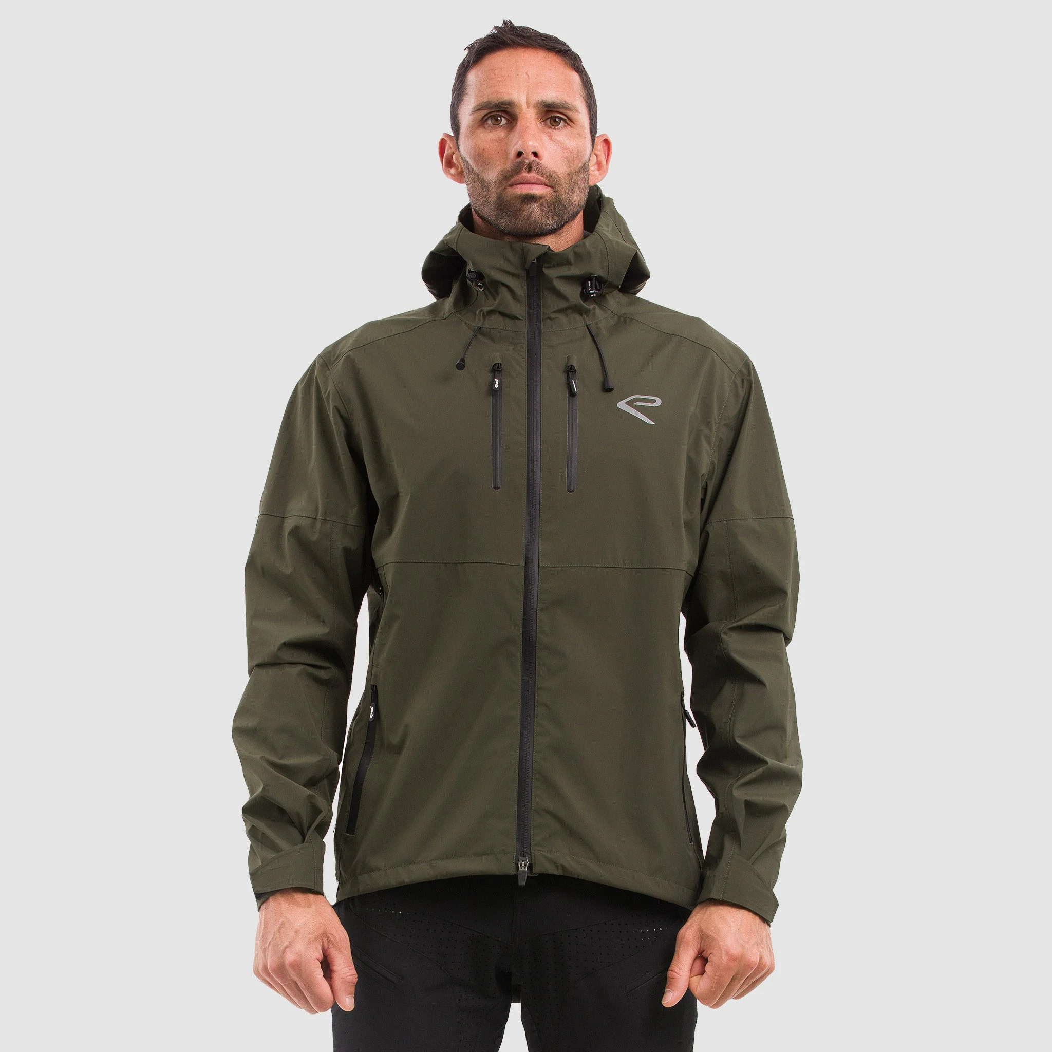 EKOI MTB Trail Charcoal green khaki rain cape