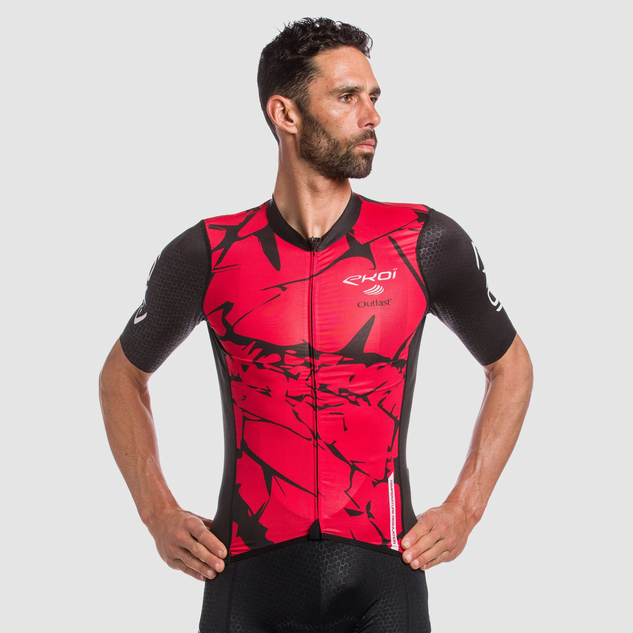 Ekoi Outlast Marbre Jersey Red