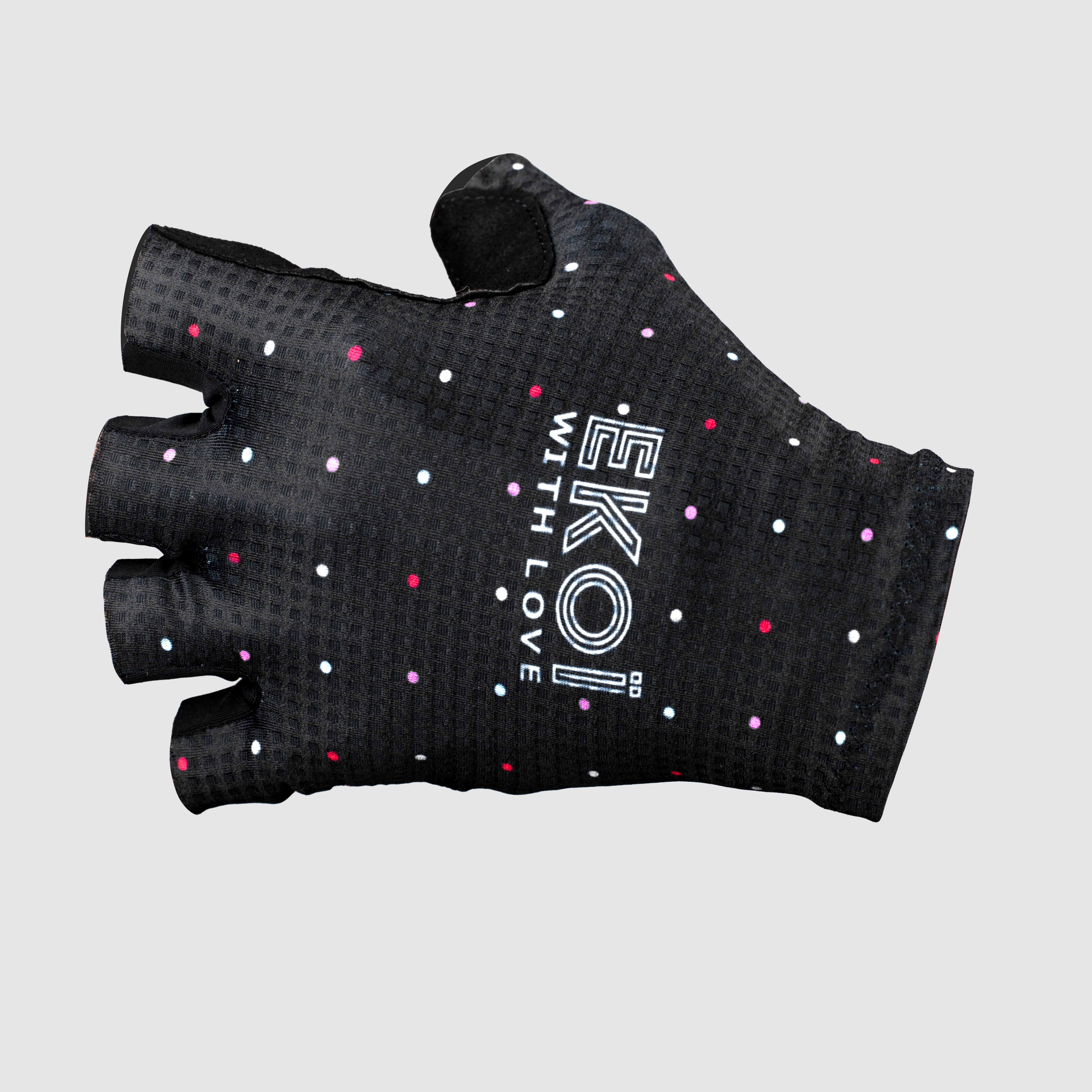 EKOI DOTS Women's BLACK cycling gloves