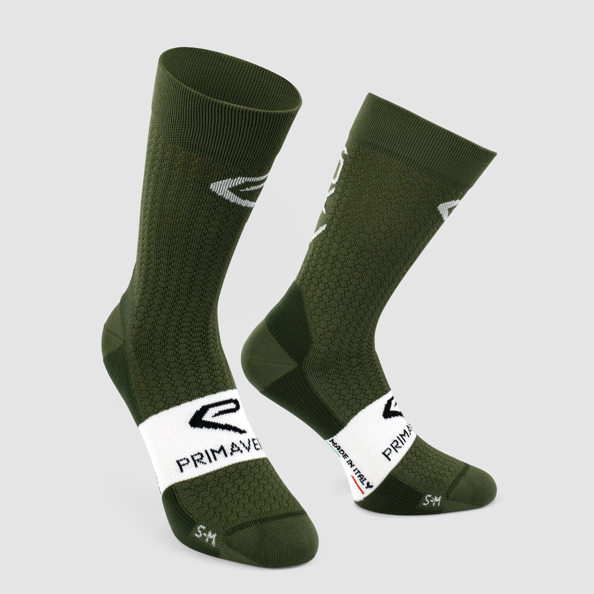 EKOI PRIMAVERA 18cm long khaki cycling socks