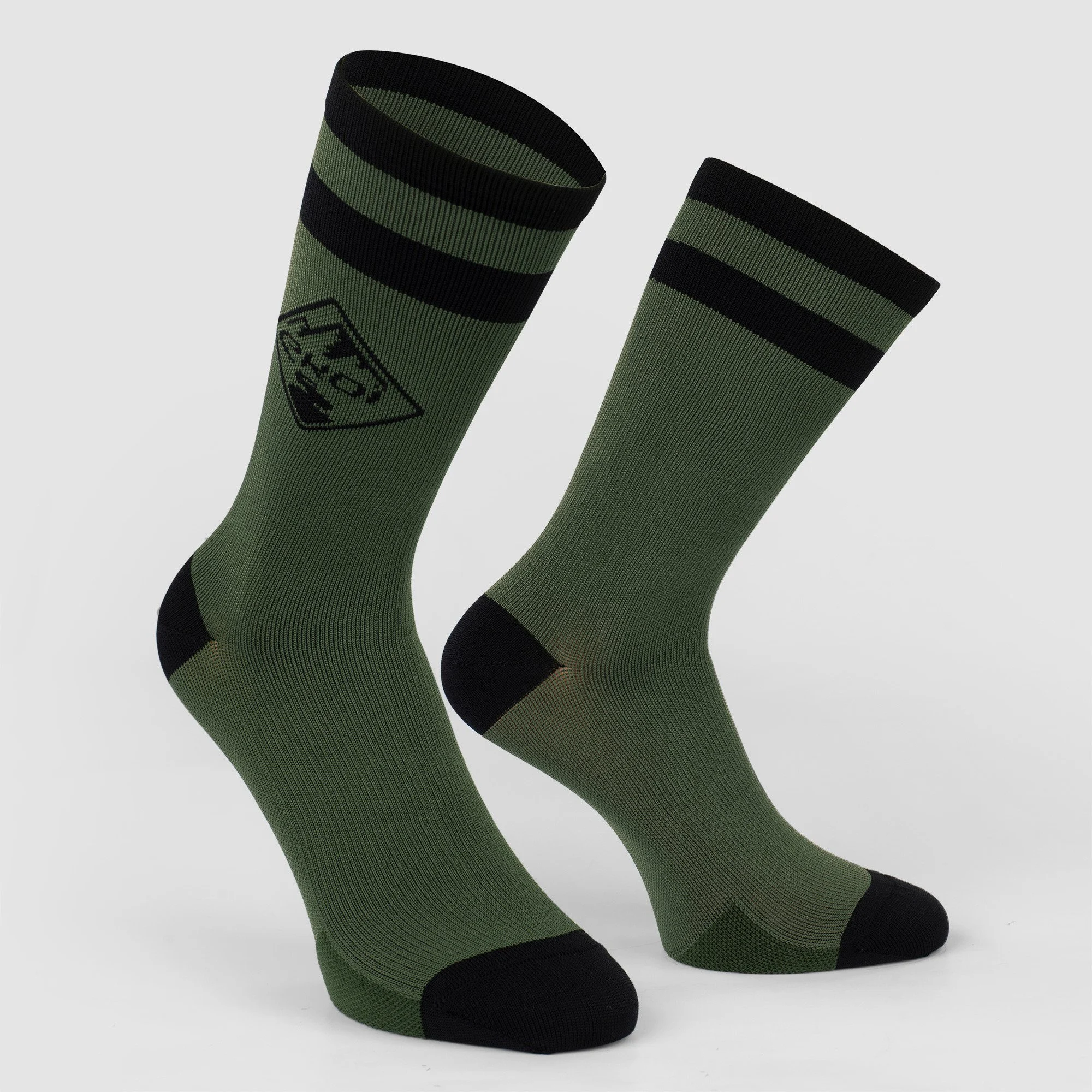 EKOI GRAVEL Khaki unisex cycling socks