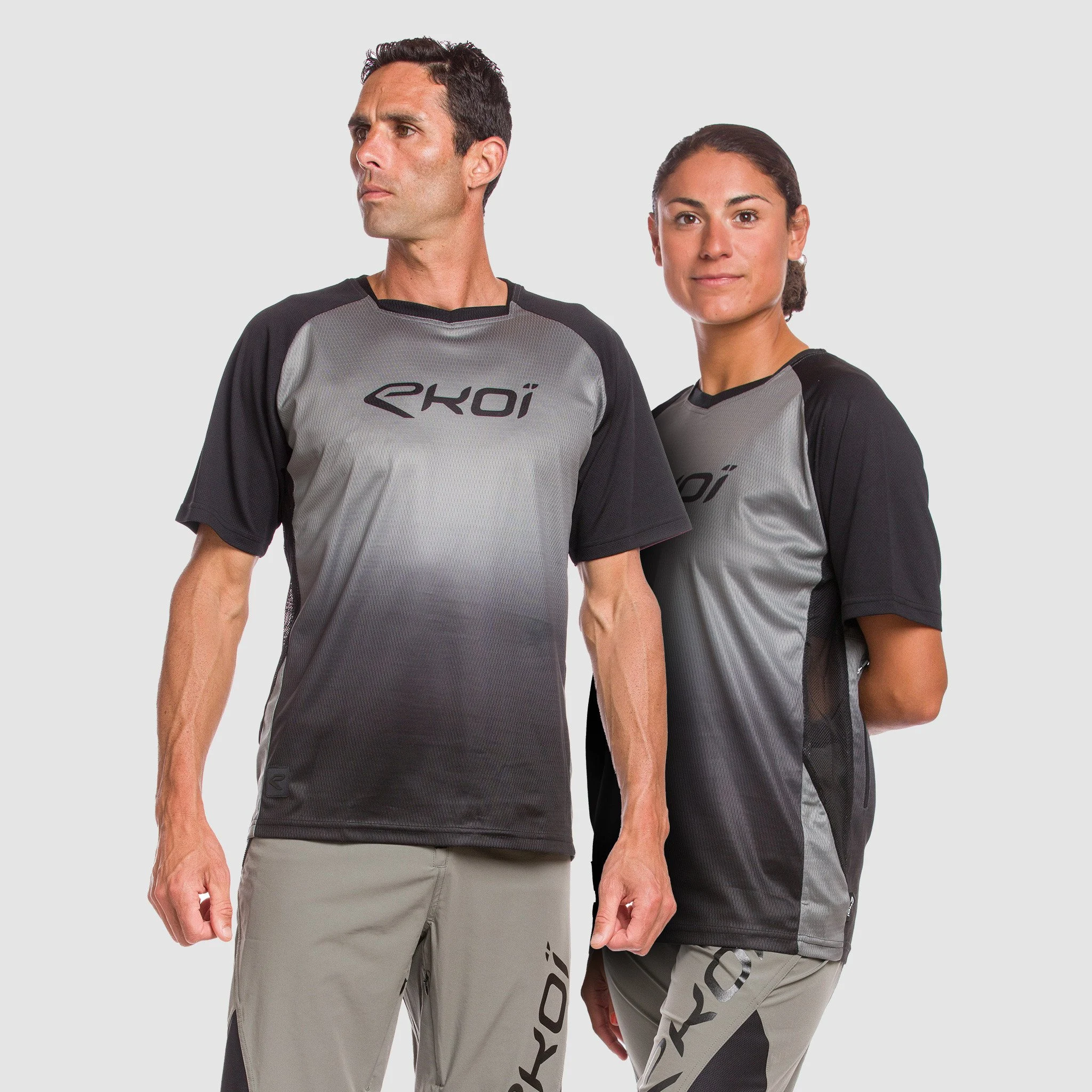Short Sleeves Jersey EKOI MTB Grey