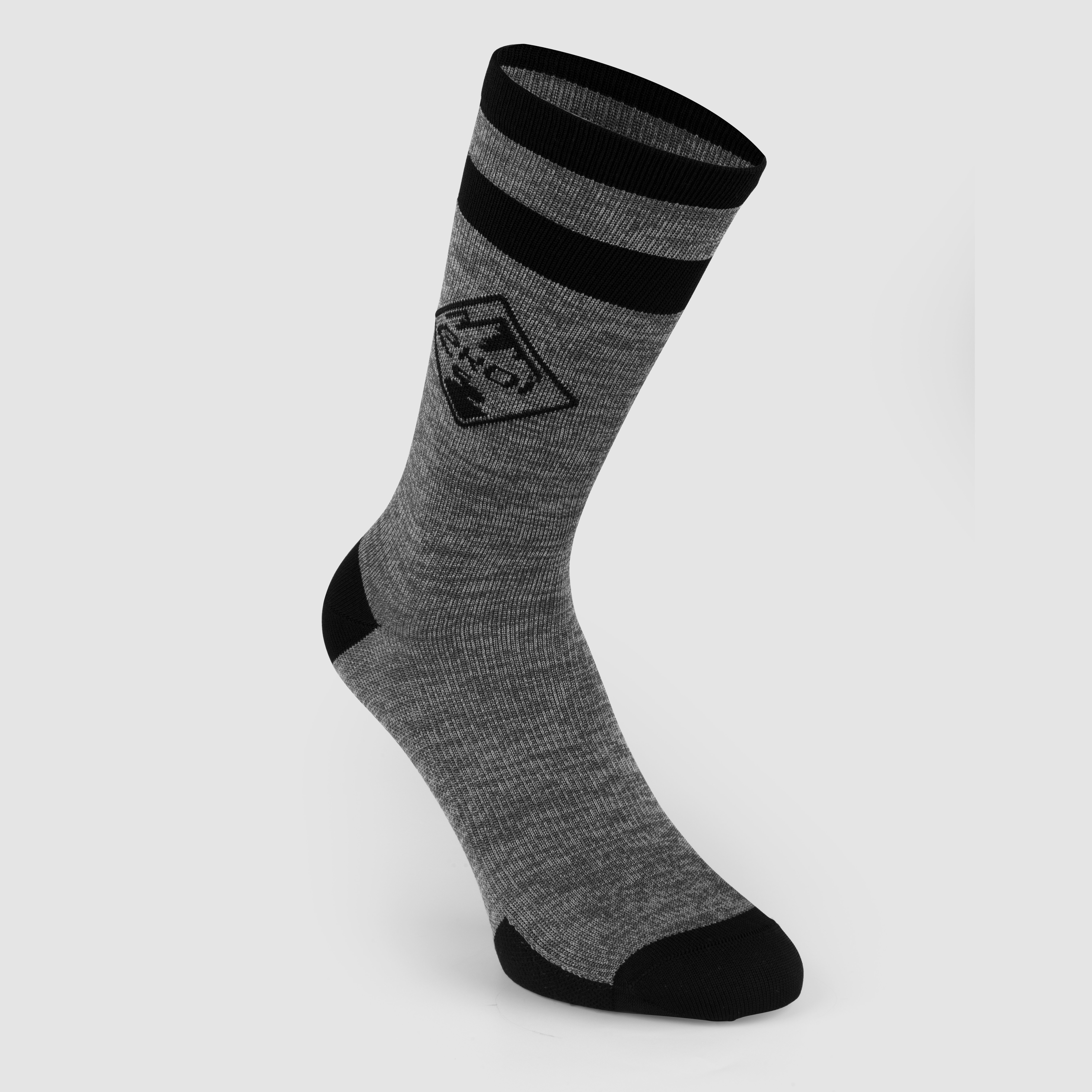 EKOI GRAVEL Grey ASPHALT BICYCLE Socks