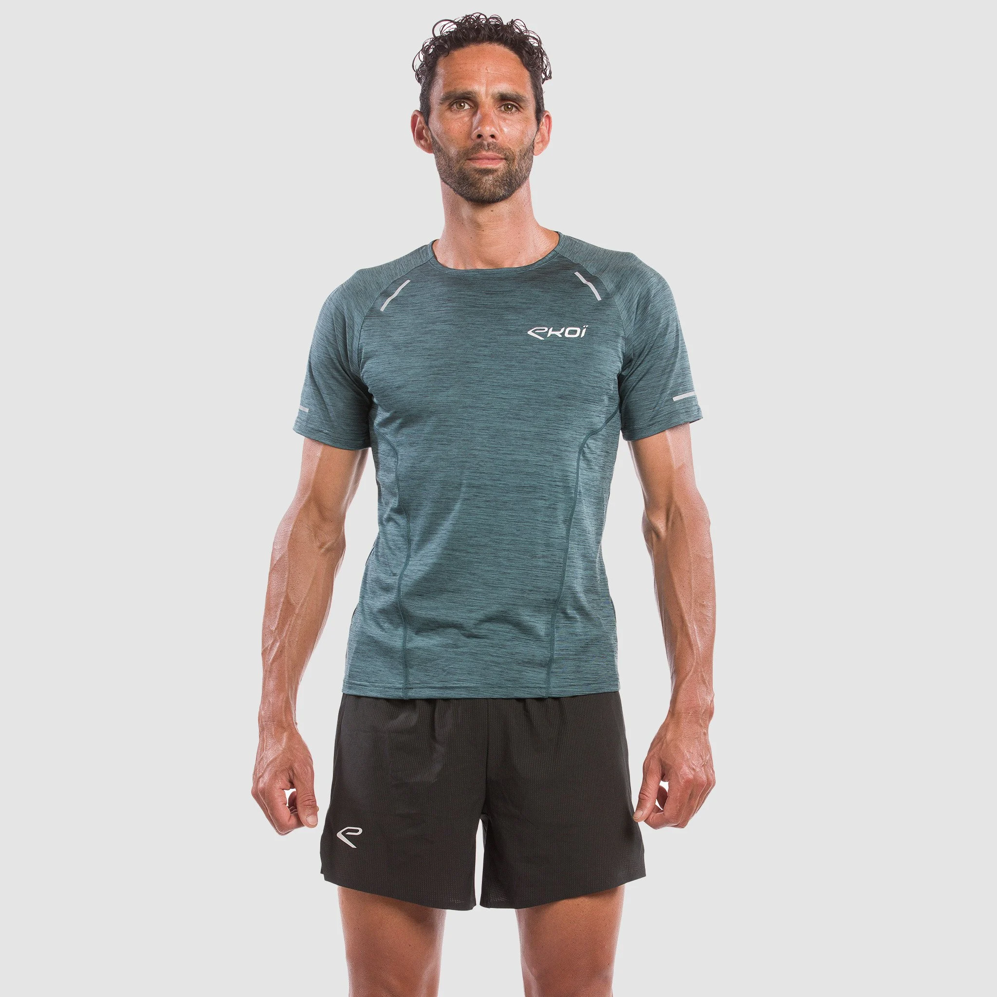 MEN TEE SHIRT PERFORMANCE EKOI RUN GREEN