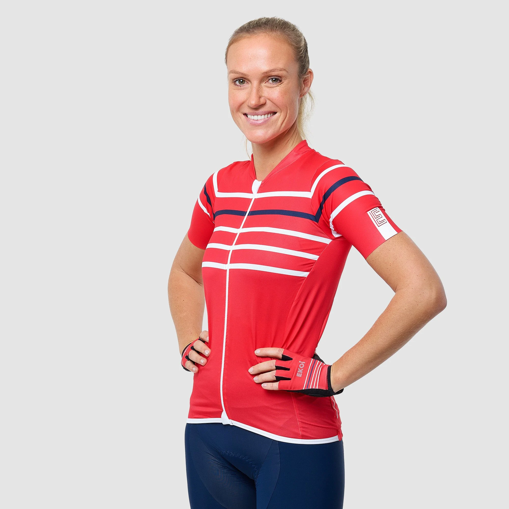 EKOI STRIPES Women's Jersey Red